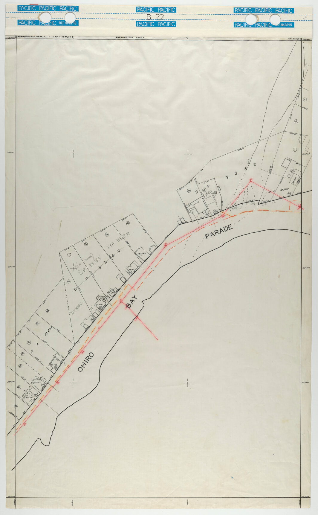 40 Foot to an Inch Record Sheet, sheet B22