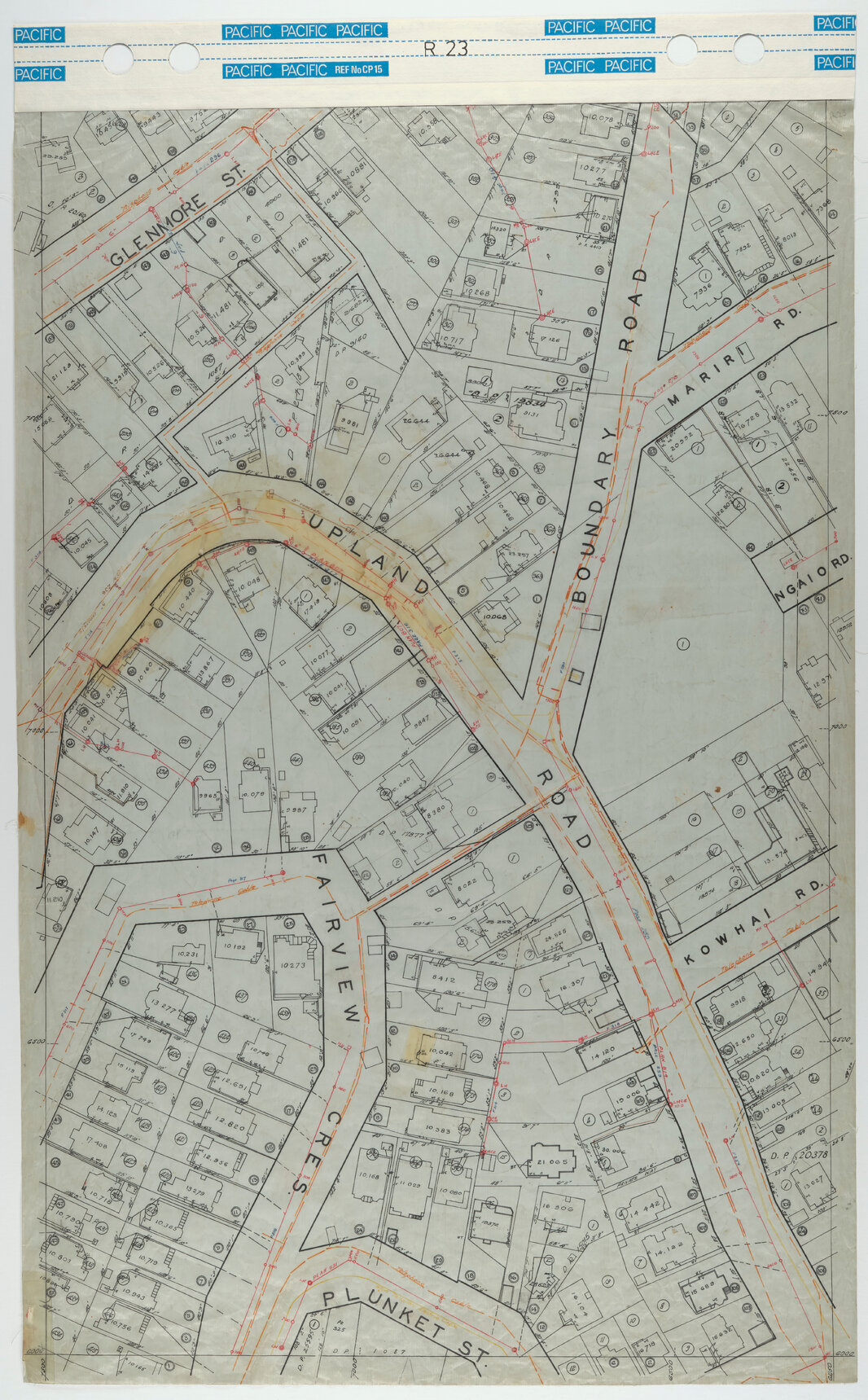 40 Foot to an Inch Record Sheet, sheet R23