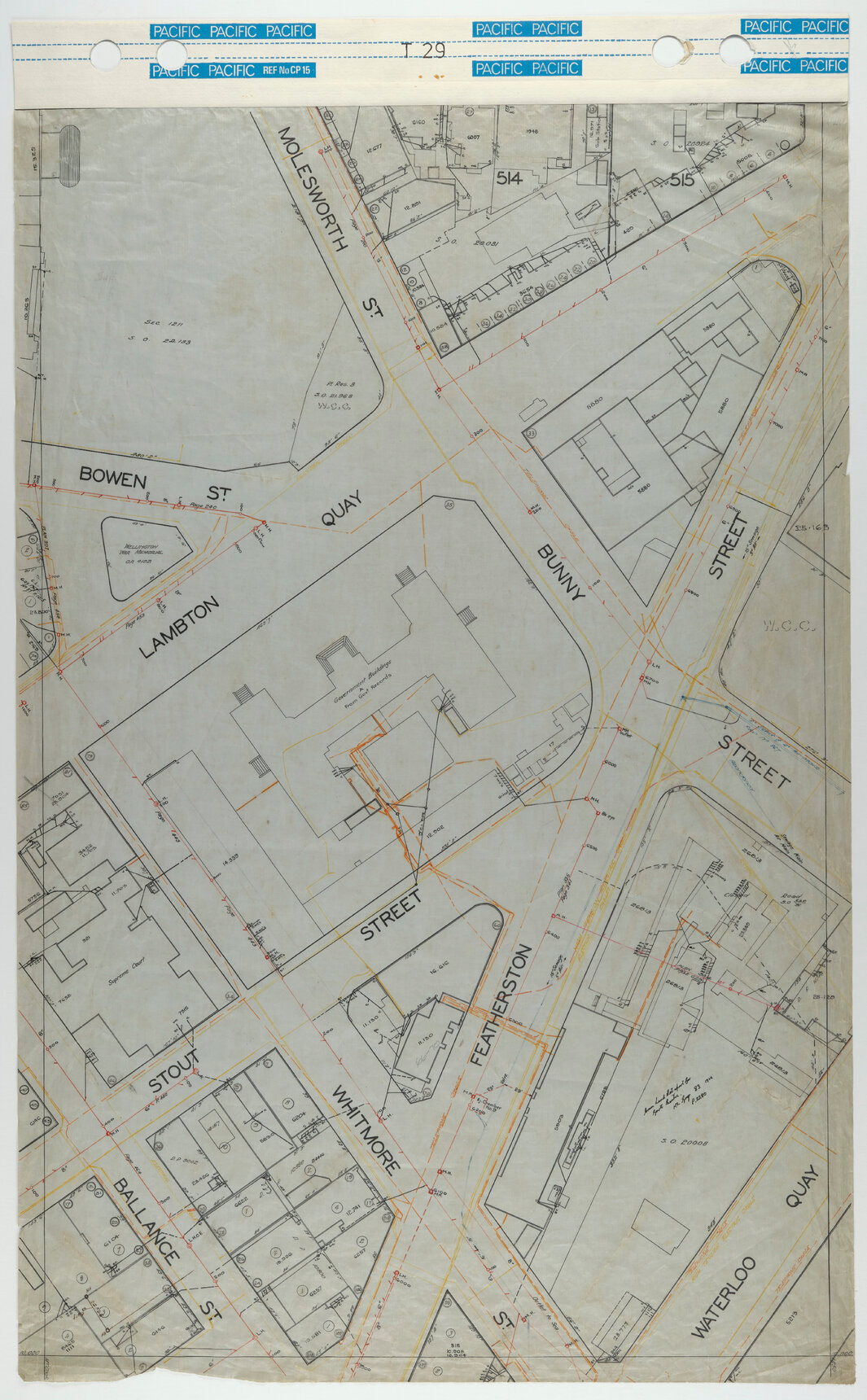 40 Foot to an Inch Record Sheet, sheet T29