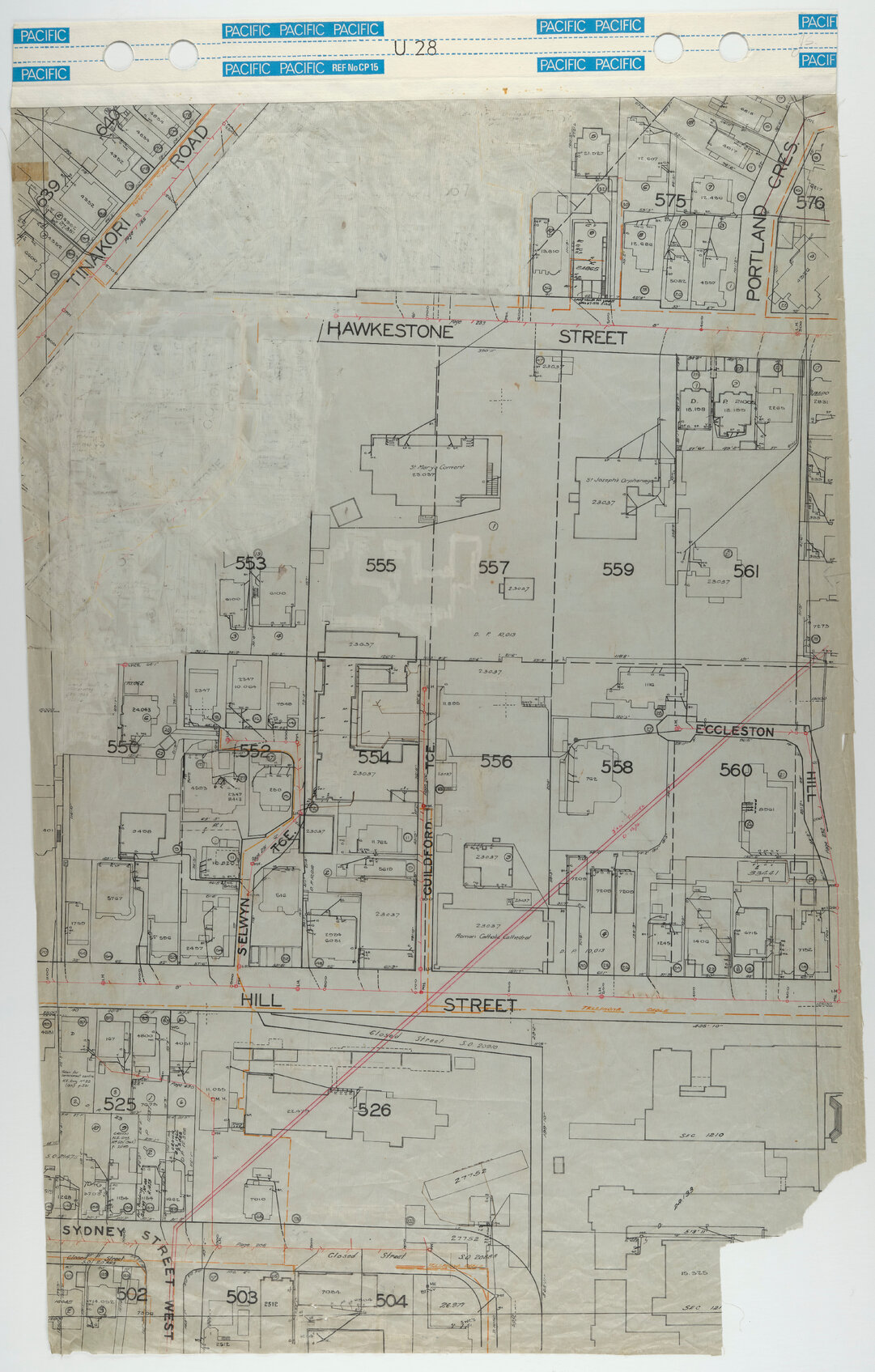 40 Foot to an Inch Record Sheet, sheet U28