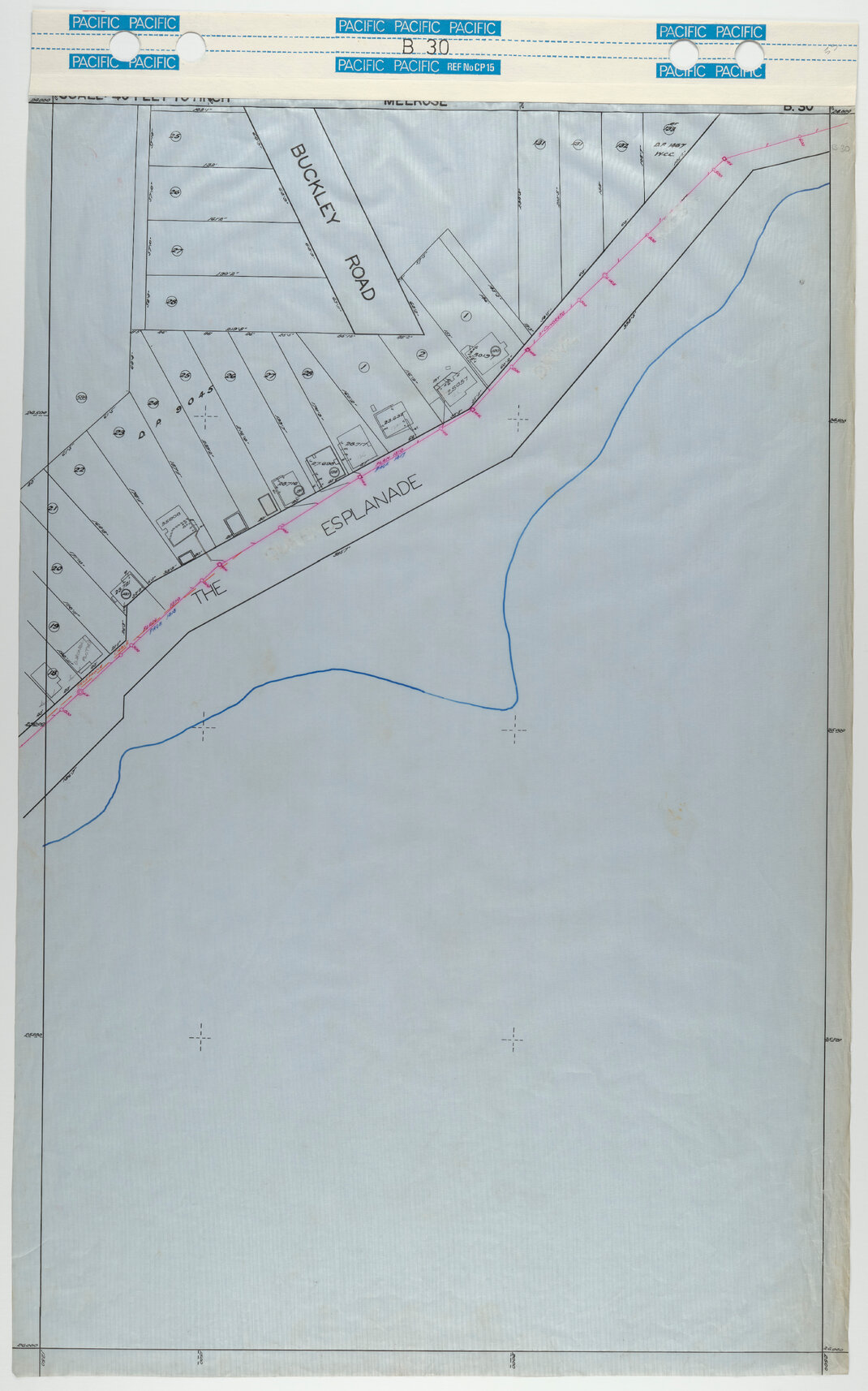 40 Foot to an Inch Record Sheet, sheet B30