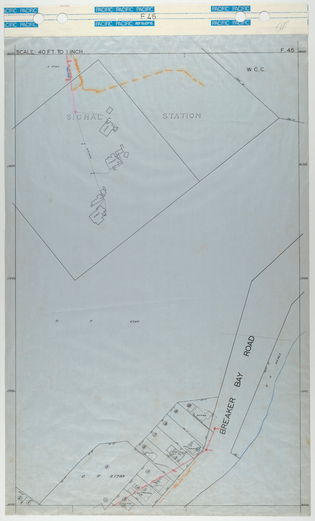 40 Foot to an Inch Record Sheet, sheet F46