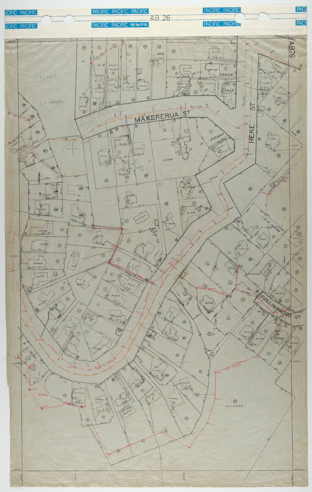 40 Foot to an Inch Record Sheet, sheet AB26