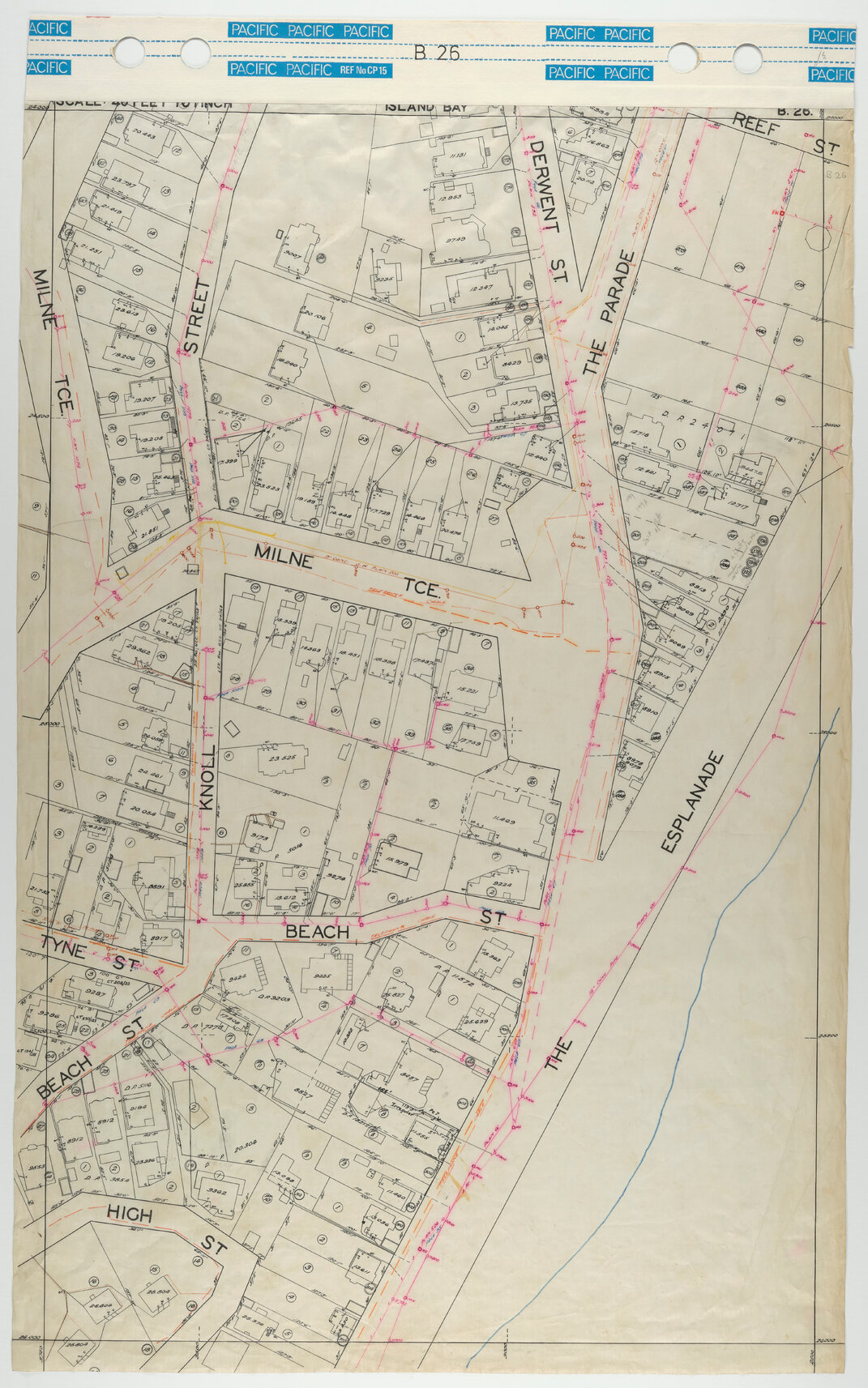 40 Foot to an Inch Record Sheet, sheet B26