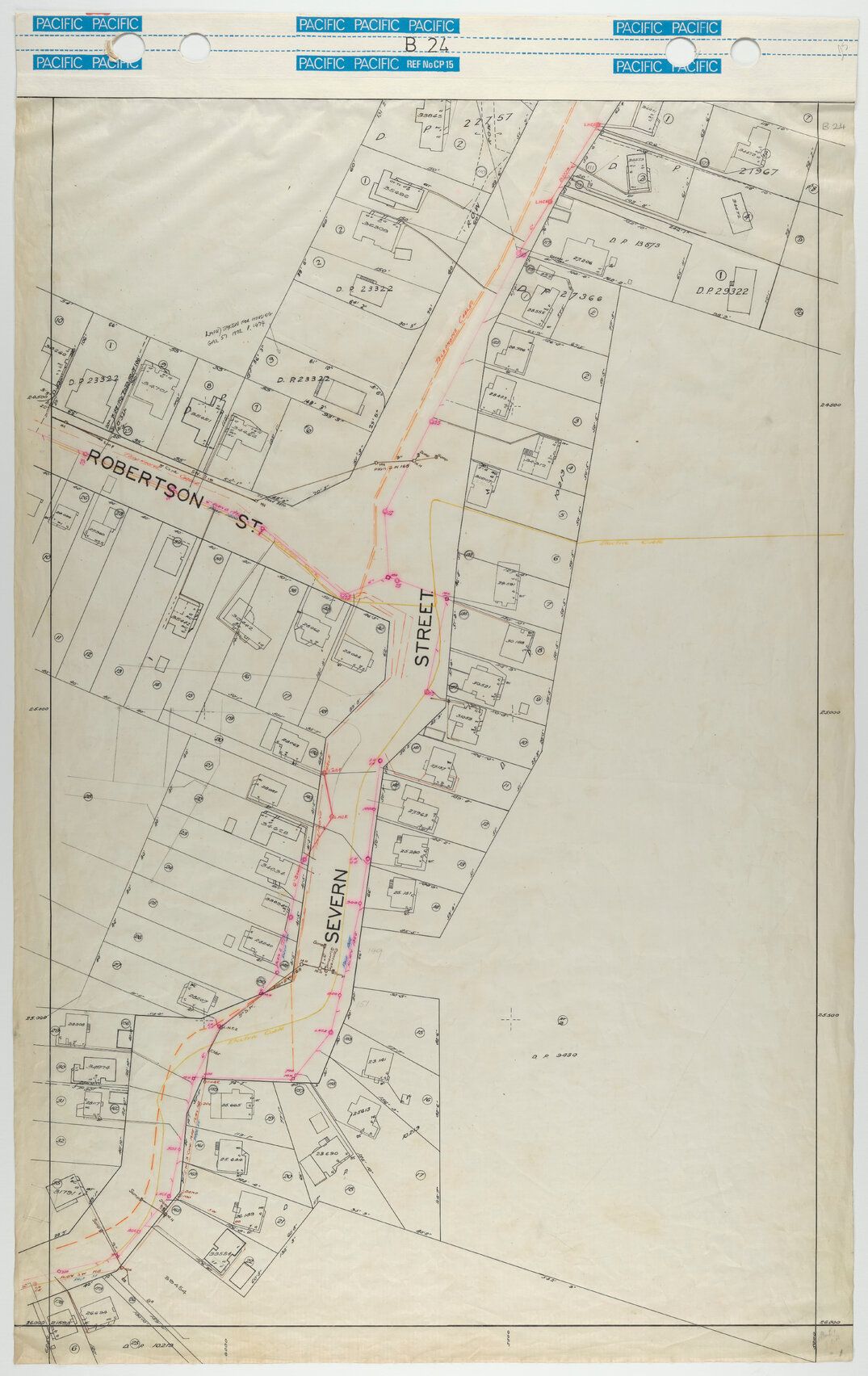 40 Foot to an Inch Record Sheet, sheet B24