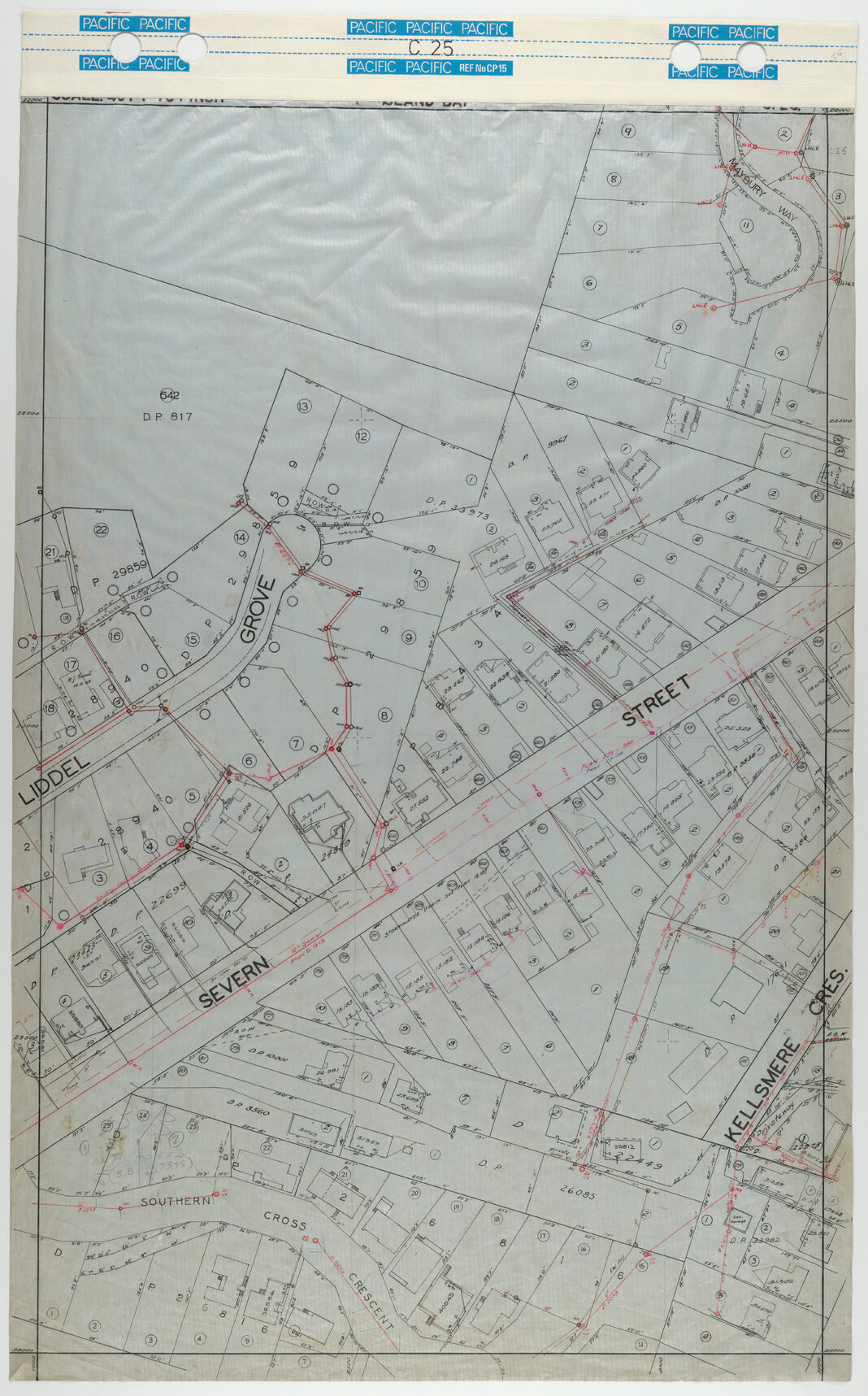 40 Foot to an Inch Record Sheet, sheet C25