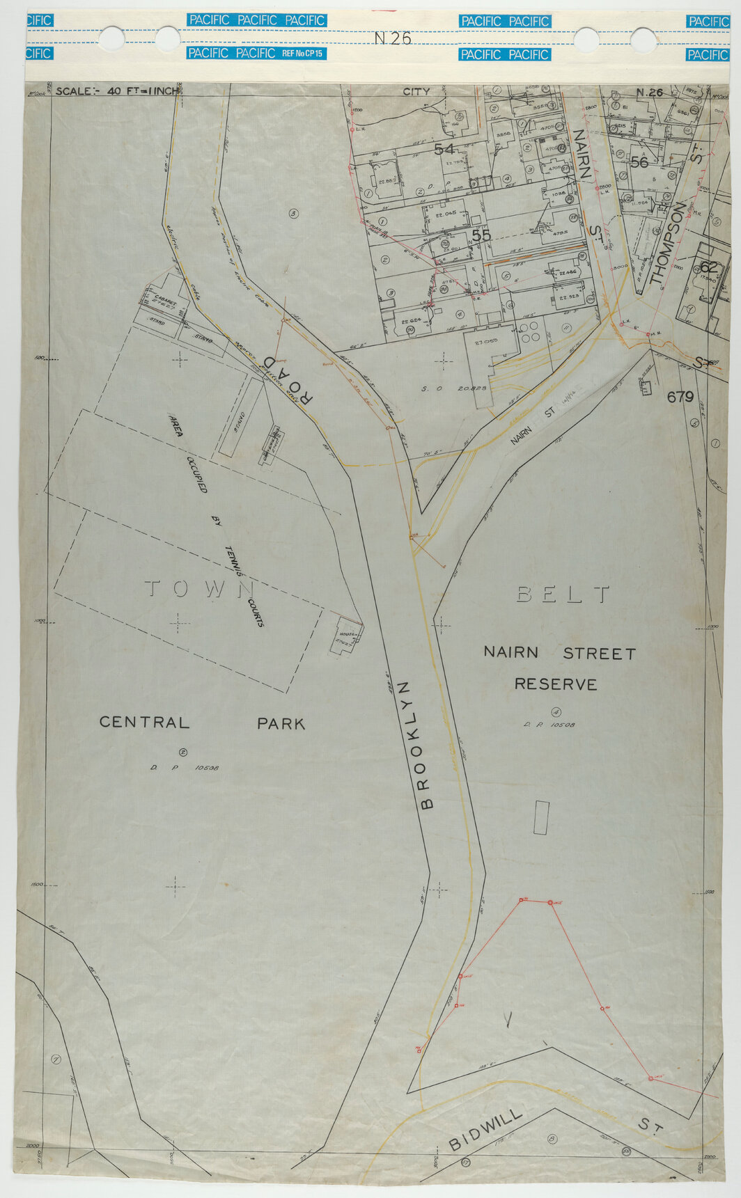 40 Foot to an Inch Record Sheet, sheet N26