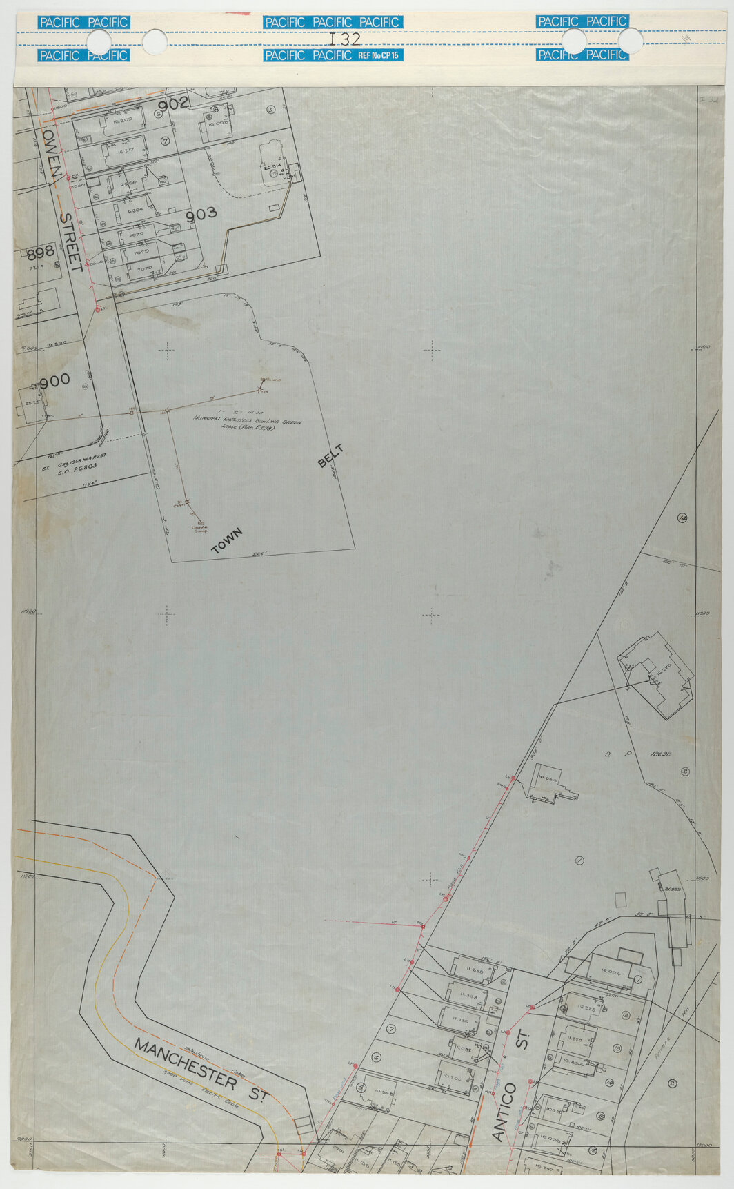 40 Foot to an Inch Record Sheet, sheet I32