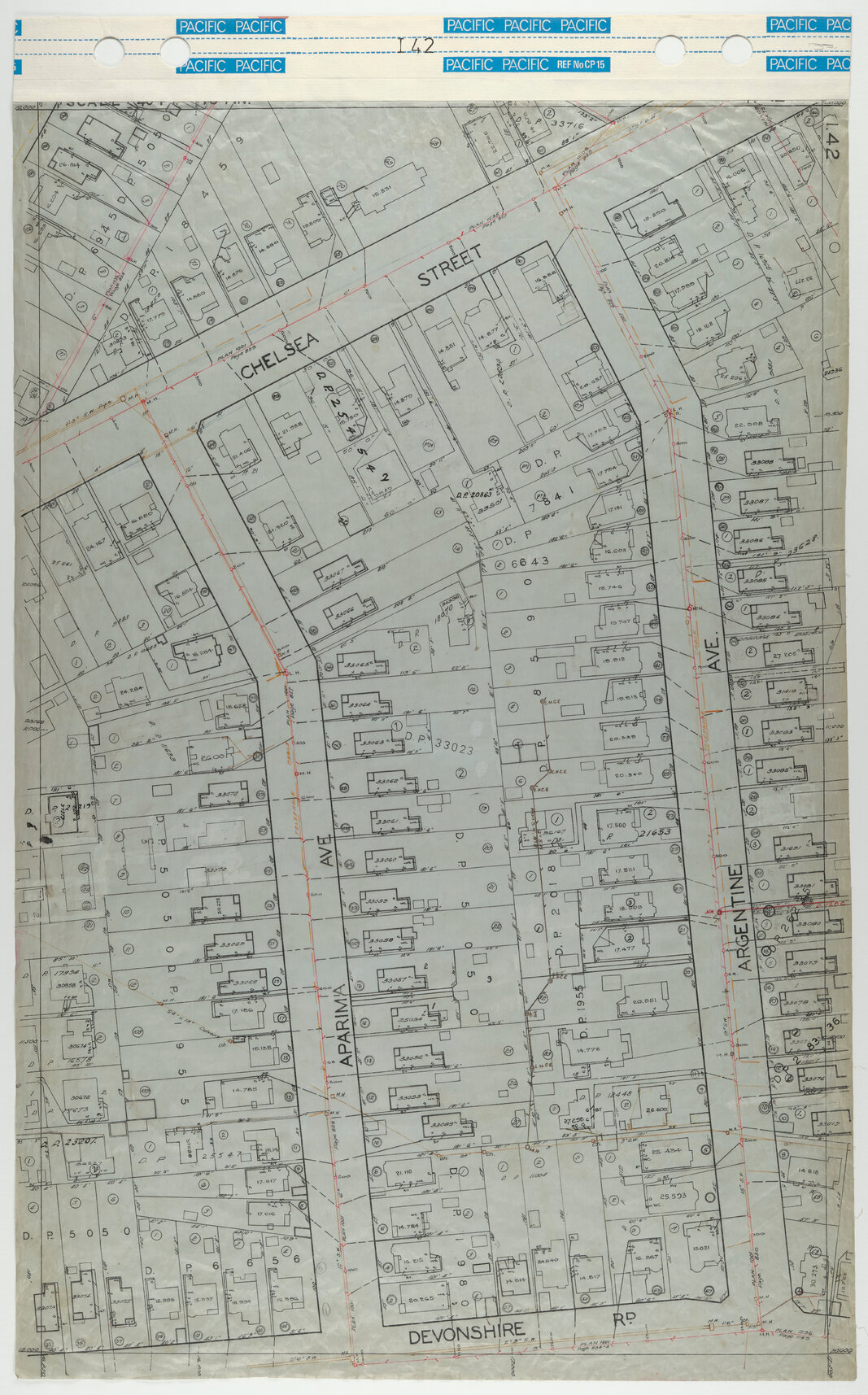 40 Foot to an Inch Record Sheet, sheet I42