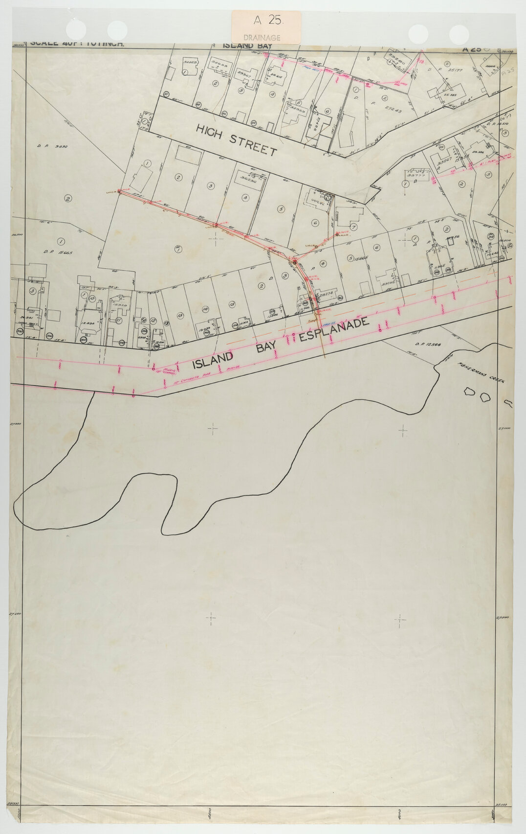 40 Foot to an Inch Record Sheet, sheet A25