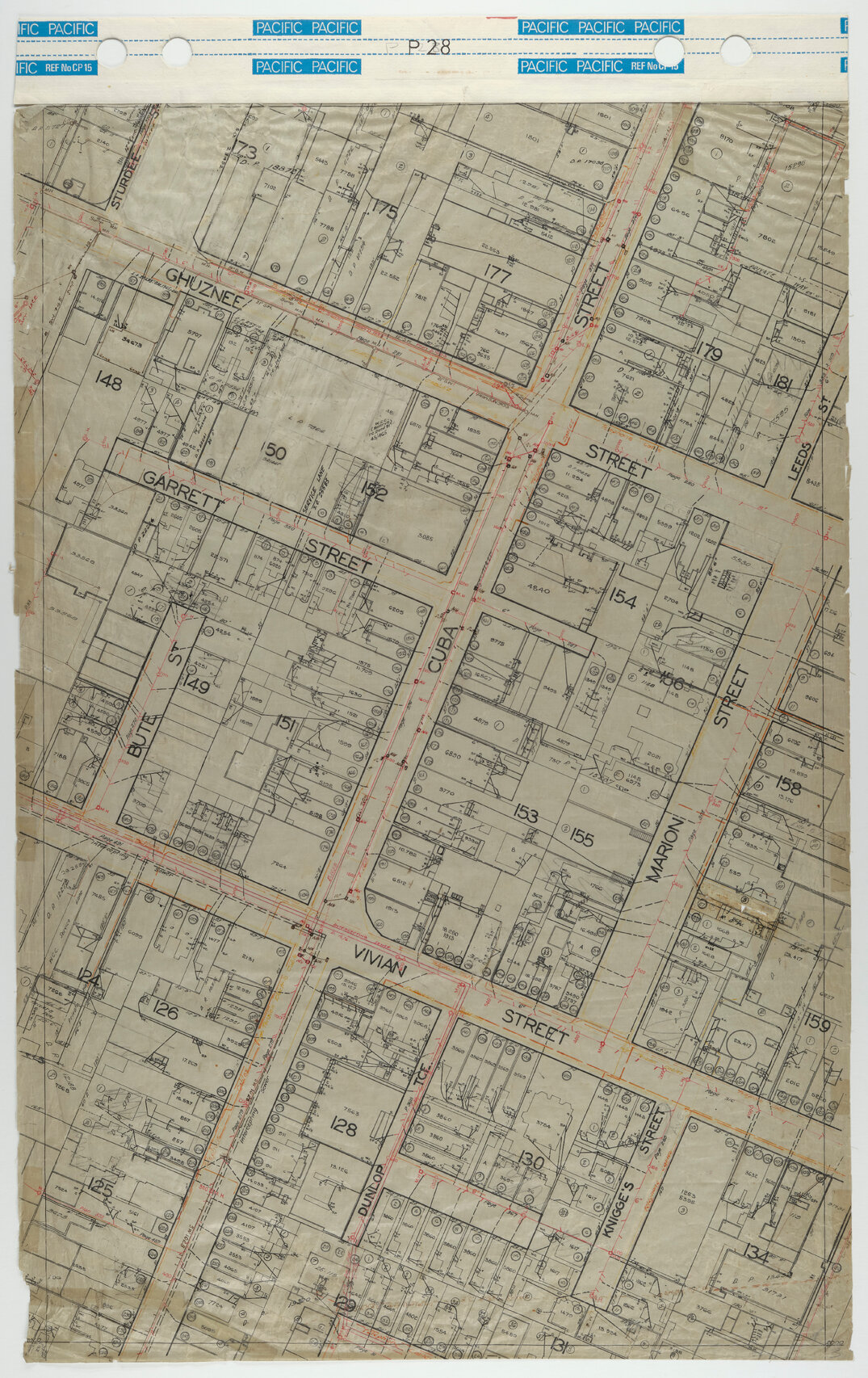 40 Foot to an Inch Record Sheet, sheet P28