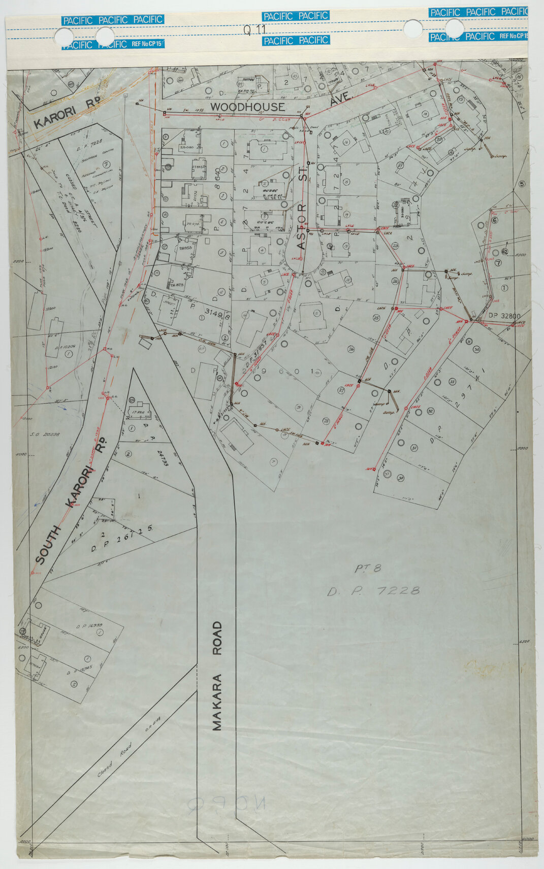 40 Foot to an Inch Record Sheet, sheet Q11