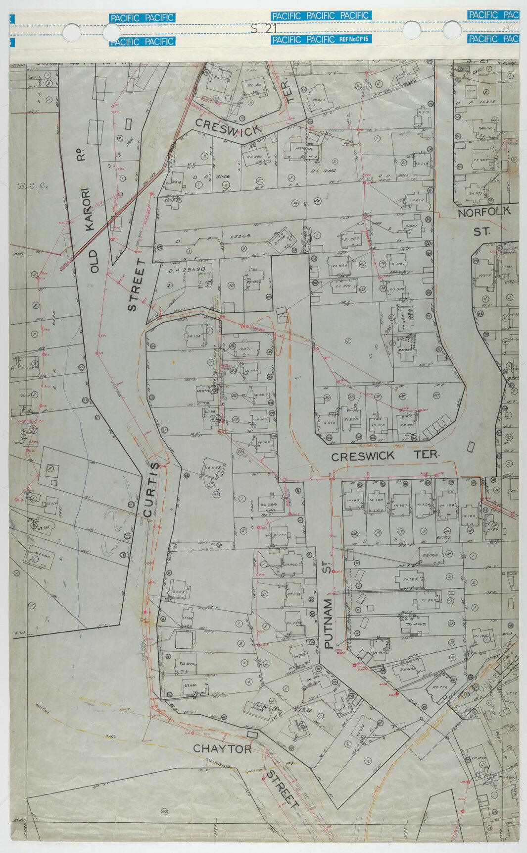 40 Foot to an Inch Record Sheet, sheet S21