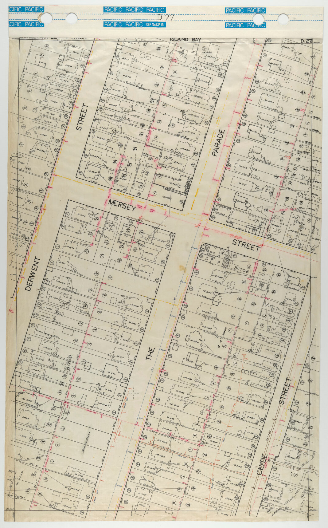 40 Foot to an Inch Record Sheet, sheet D27