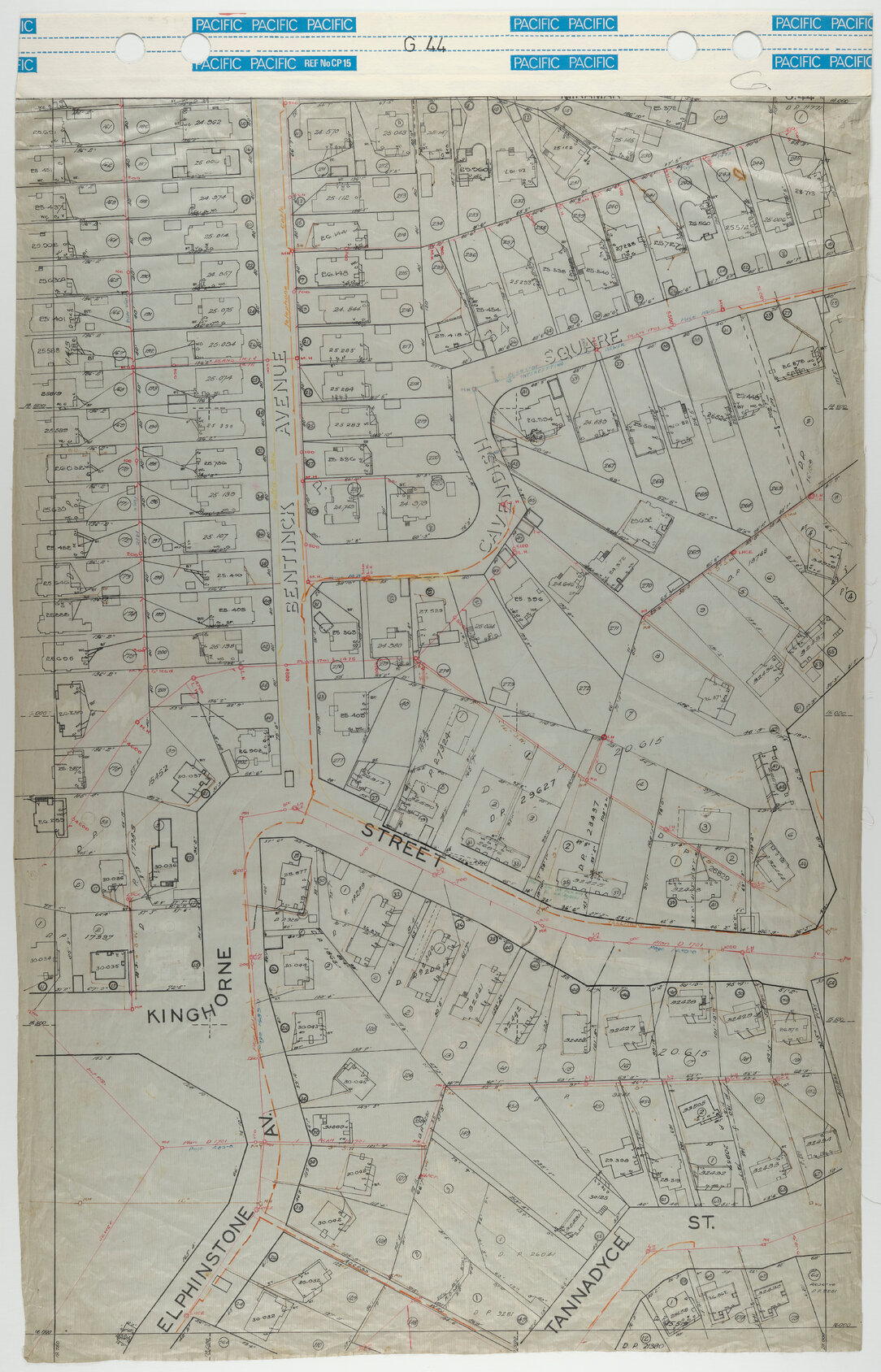 40 Foot to an Inch Record Sheet, sheet G44