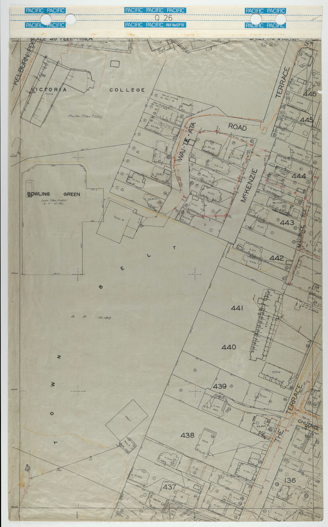40 Foot to an Inch Record Sheet, sheet Q26