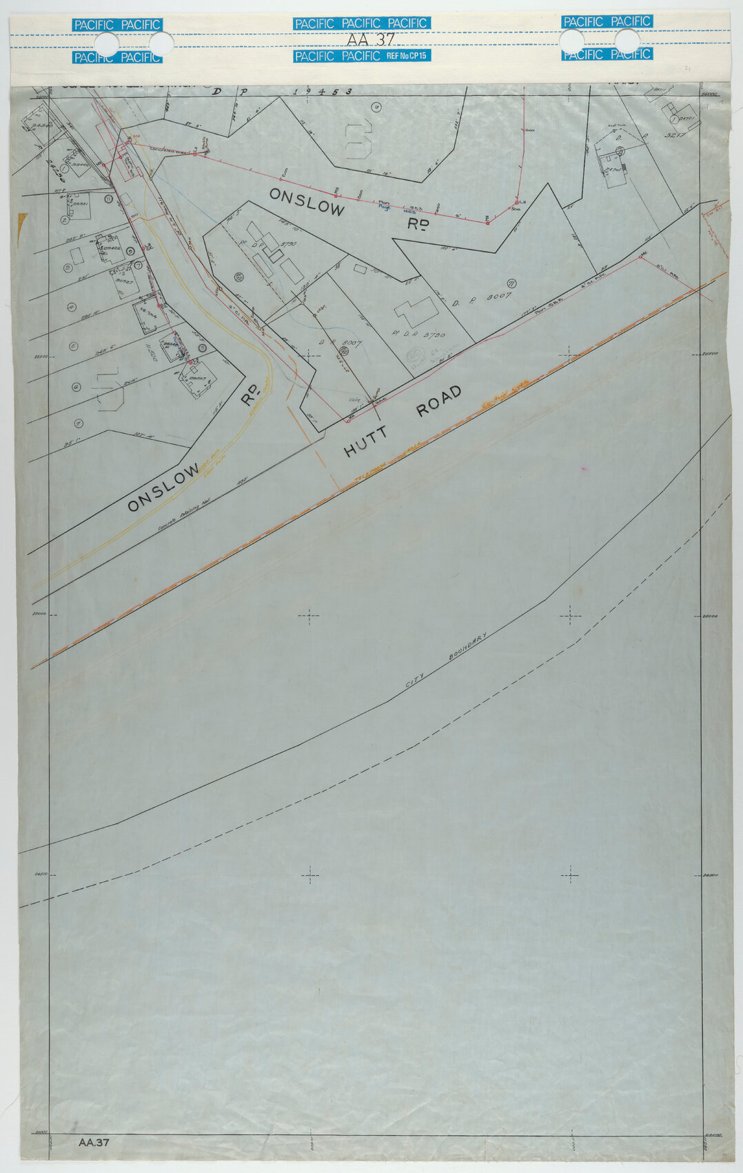 40 Foot to an Inch Record Sheet, sheet AA37