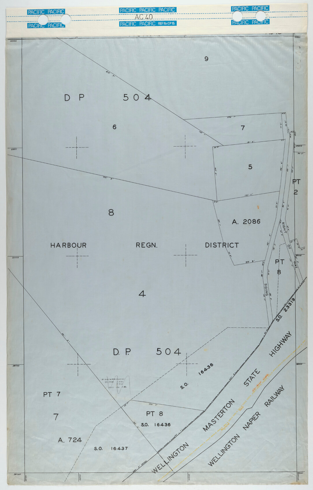 40 Foot to an Inch Record Sheet, sheet AC40