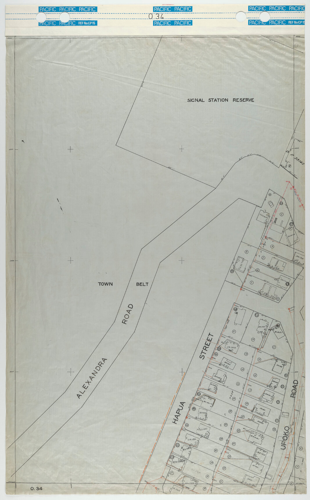 40 Foot to an Inch Record Sheet, sheet O34