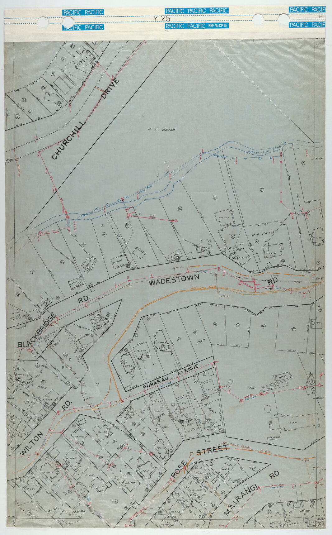 40 Foot to an Inch Record Sheet, sheet Y25