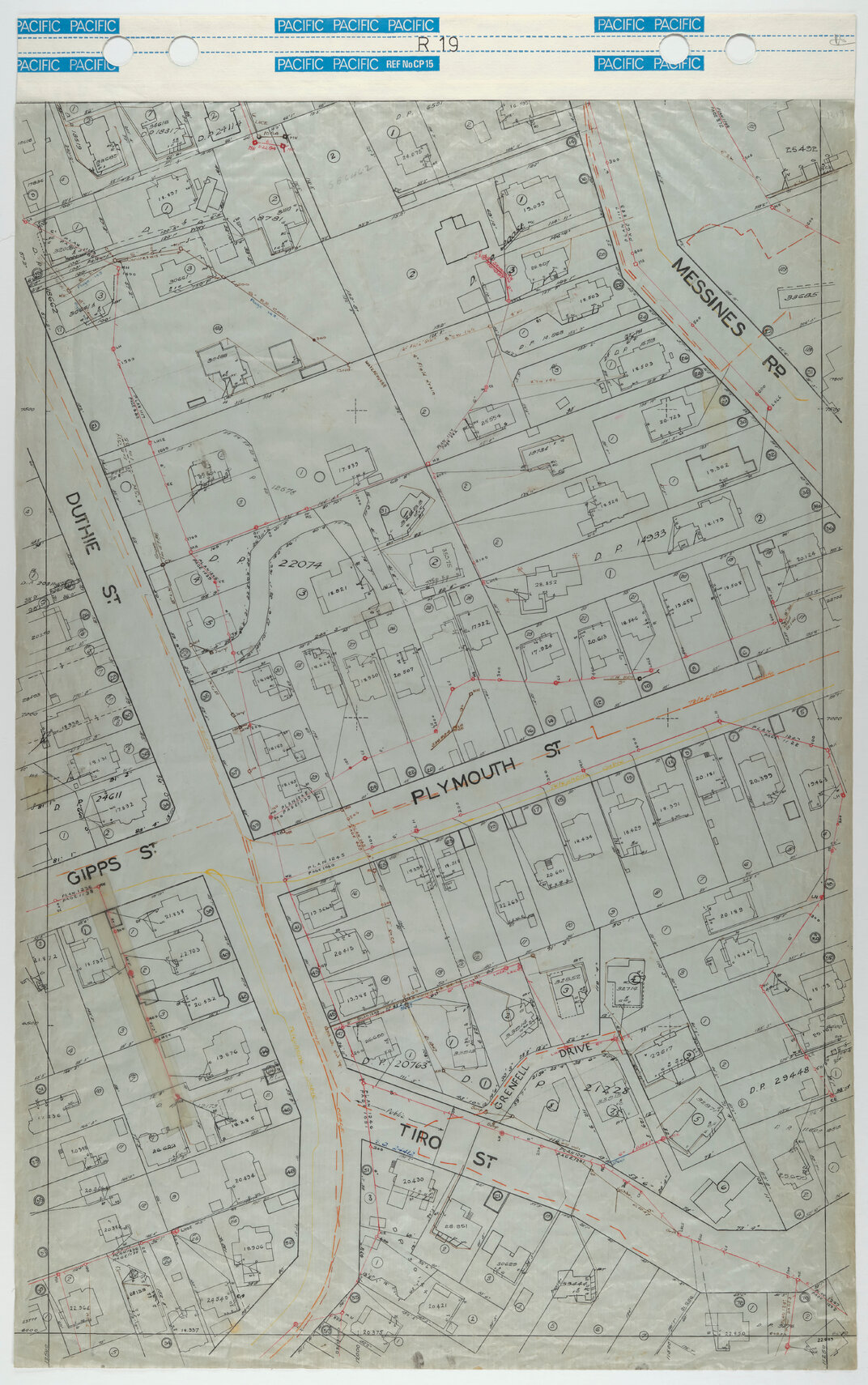 40 Foot to an Inch Record Sheet, sheet R19