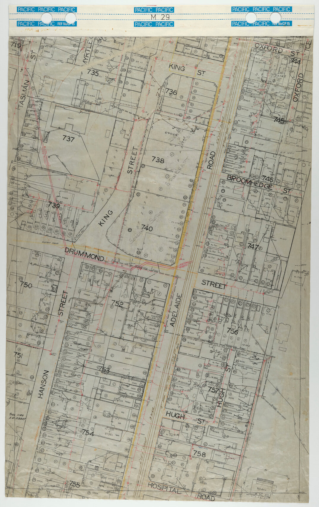 40 Foot to an Inch Record Sheet, sheet M29