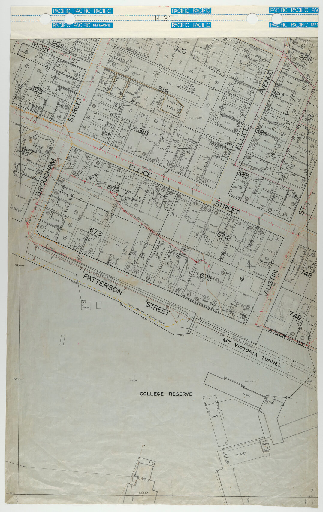 40 Foot to an Inch Record Sheet, sheet N31
