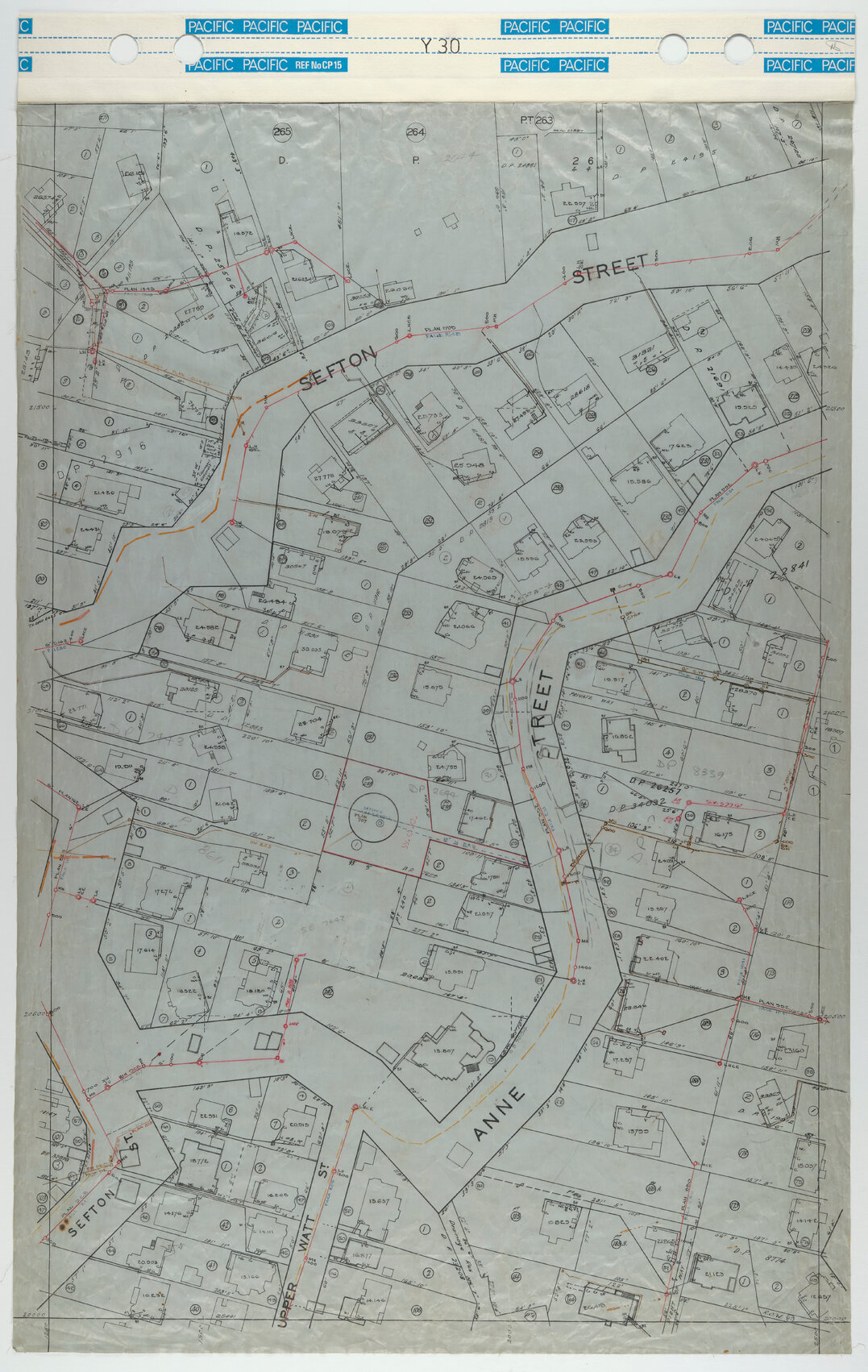 40 Foot to an Inch Record Sheet, sheet Y30
