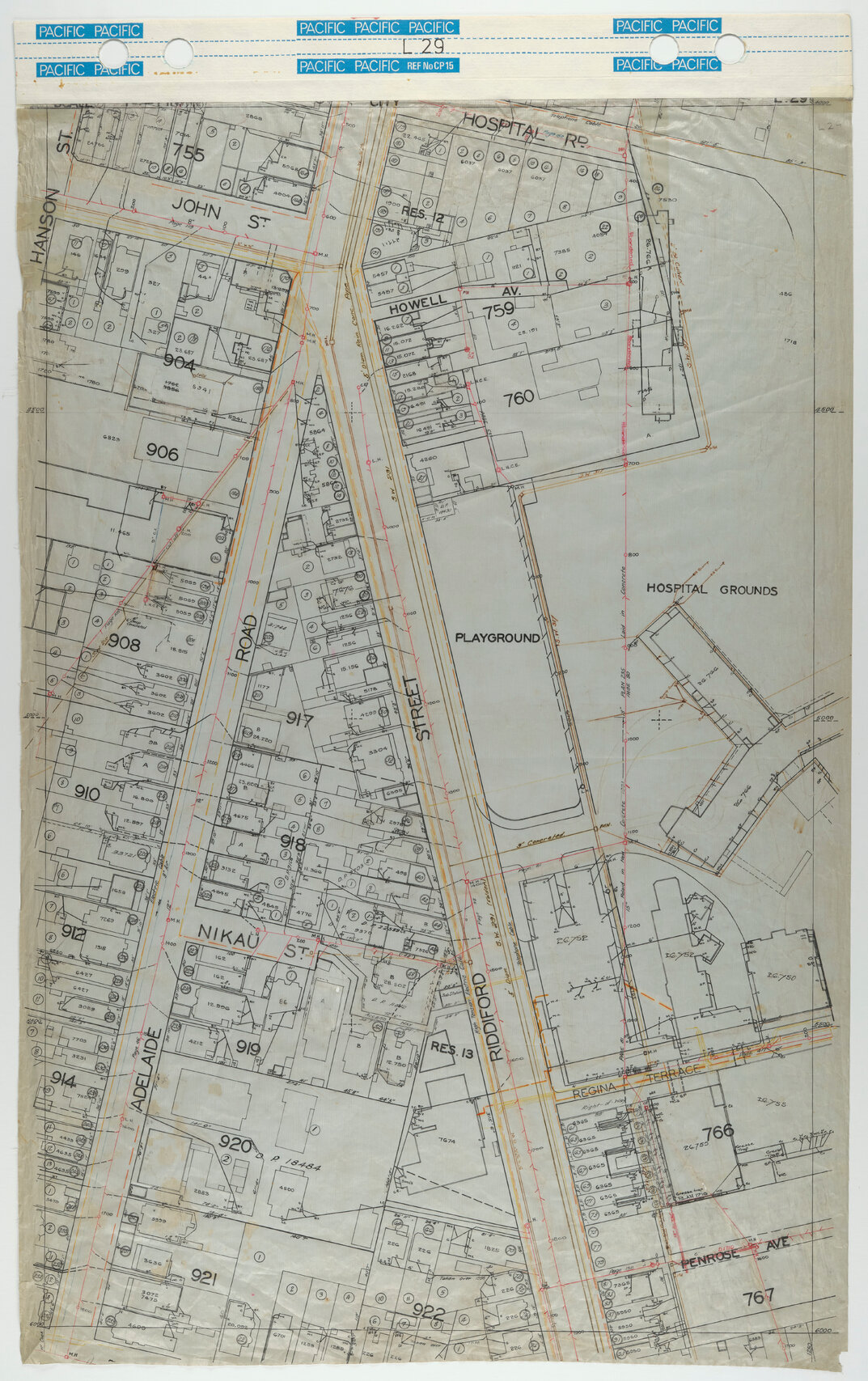 40 Foot to an Inch Record Sheet, sheet L29