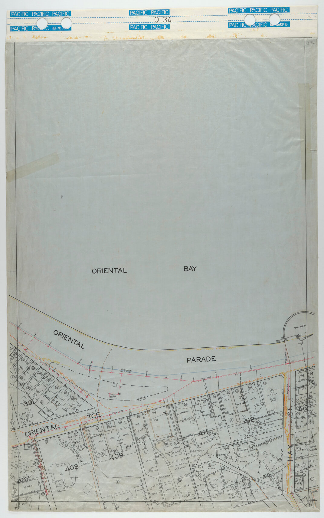 40 Foot to an Inch Record Sheet, sheet Q34