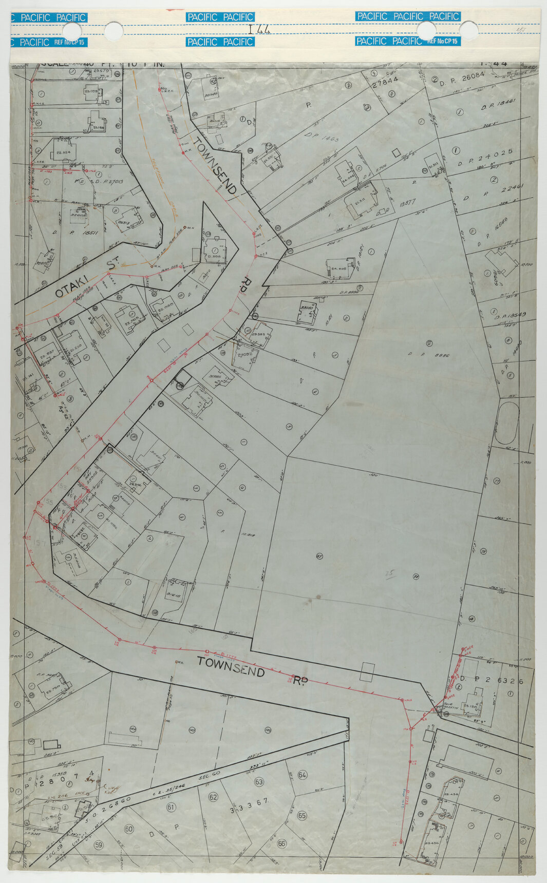 40 Foot to an Inch Record Sheet, sheet I44