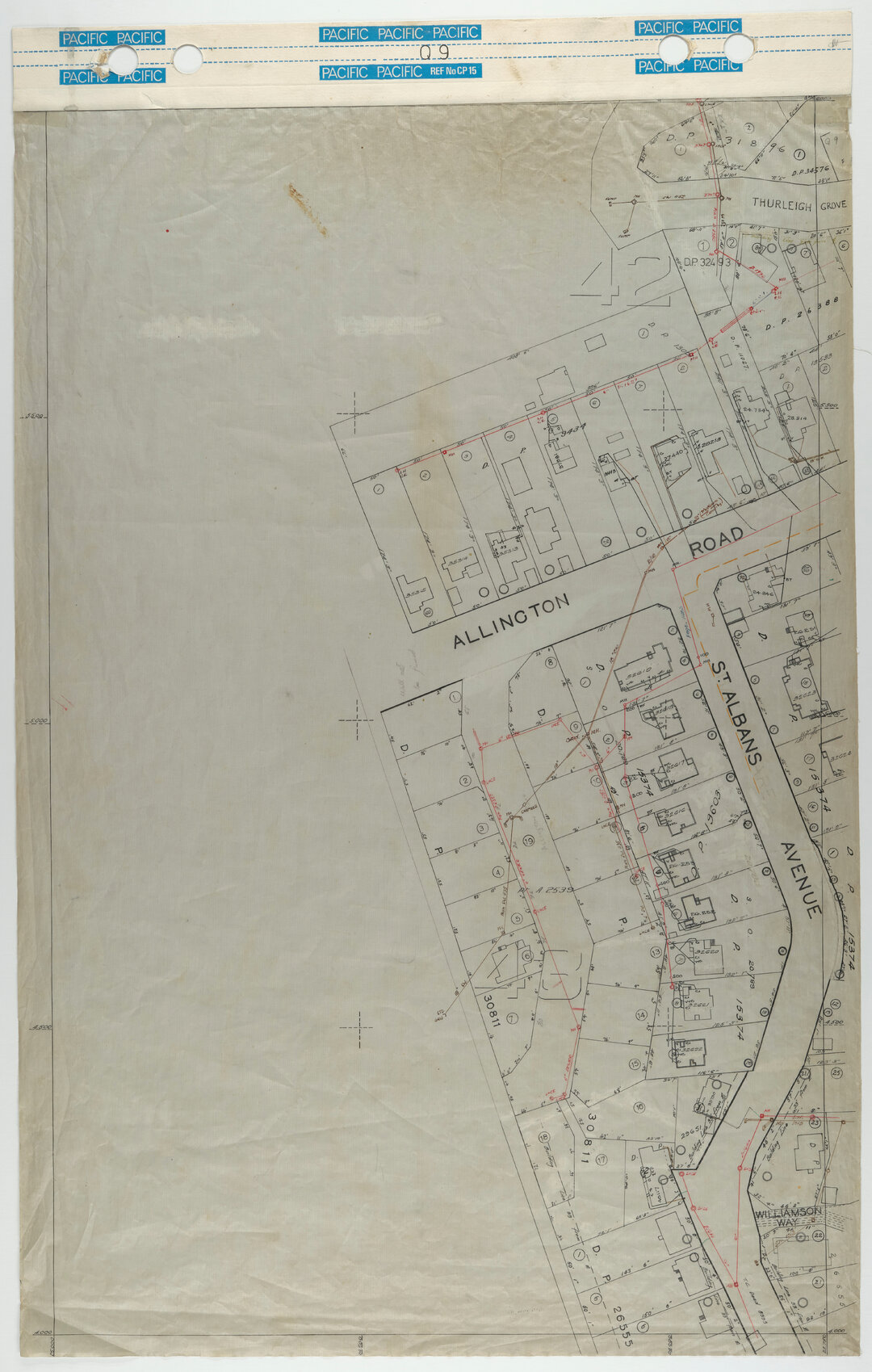 40 Foot to an Inch Record Sheet, sheet Q9