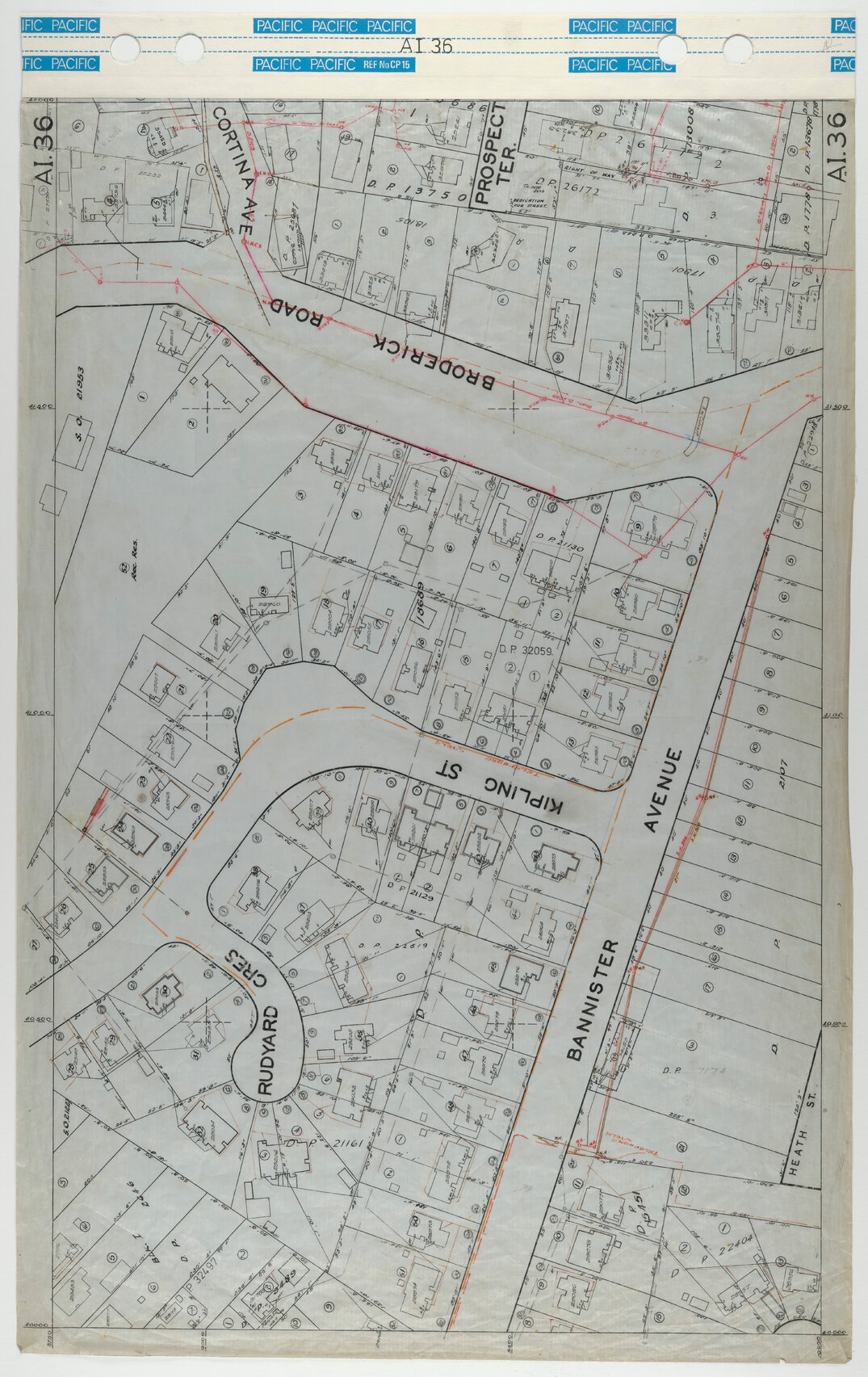 40 Foot to an Inch Record Sheet, sheet AI36