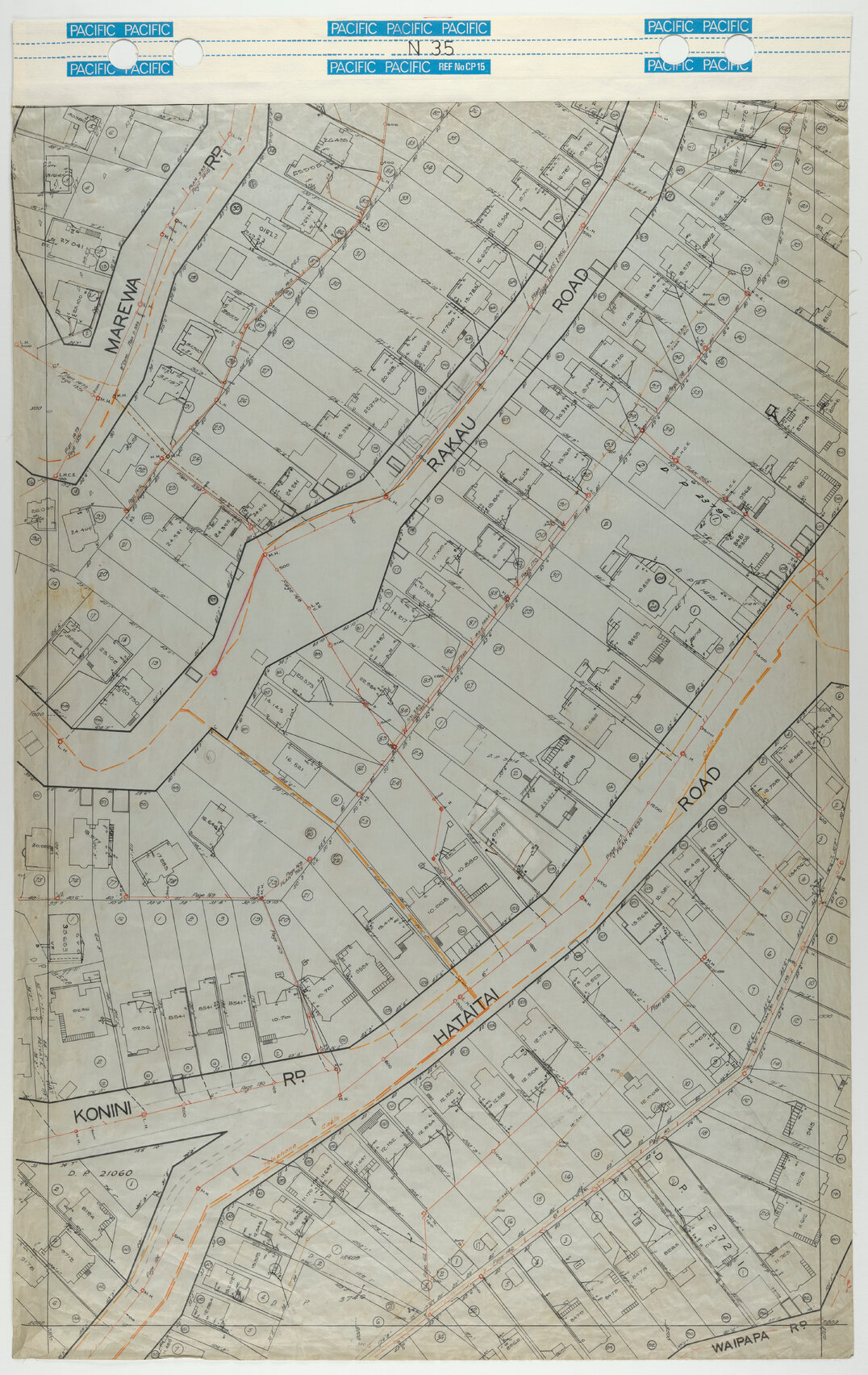 40 Foot to an Inch Record Sheet, sheet N35