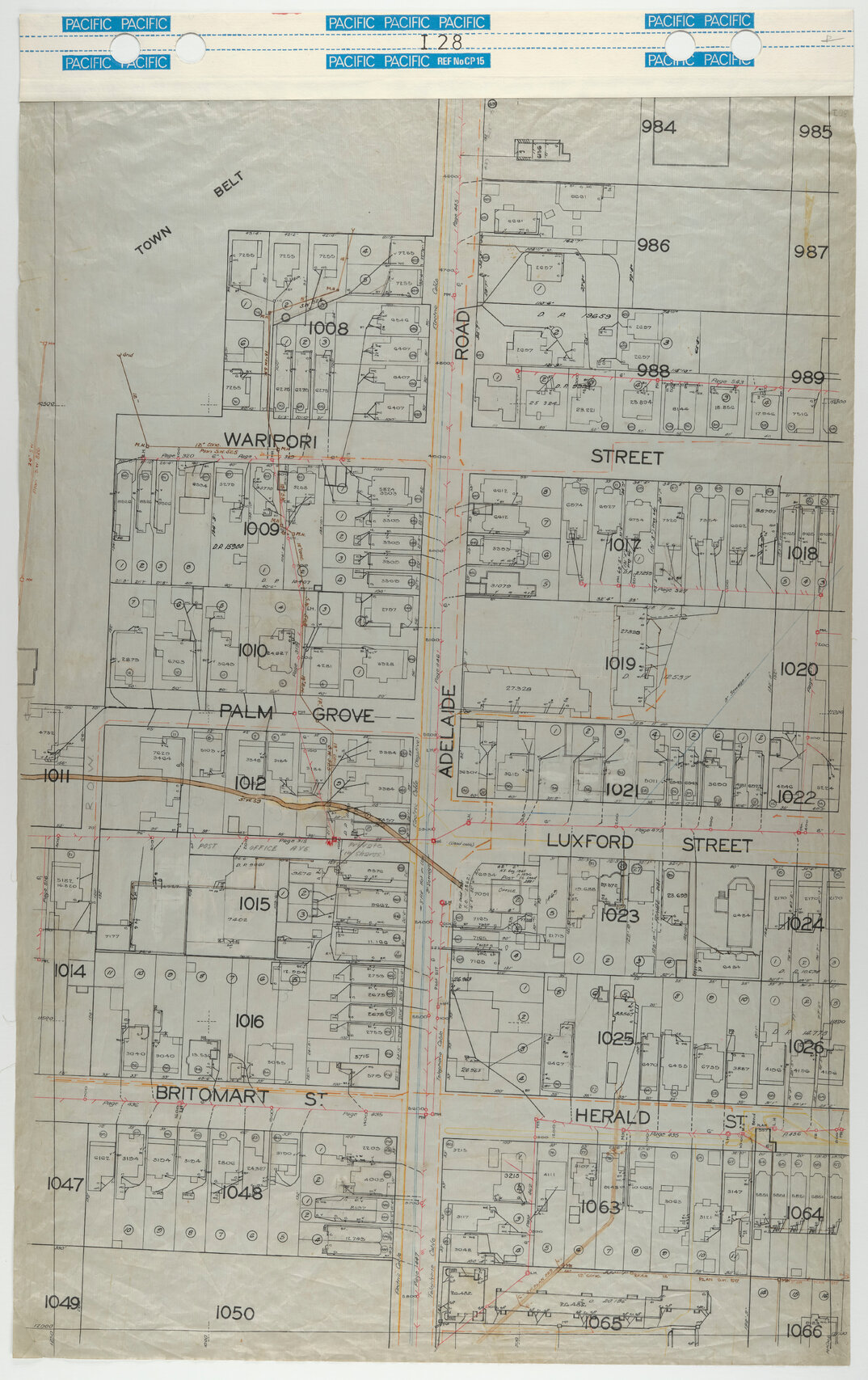 40 Foot to an Inch Record Sheet, sheet I28