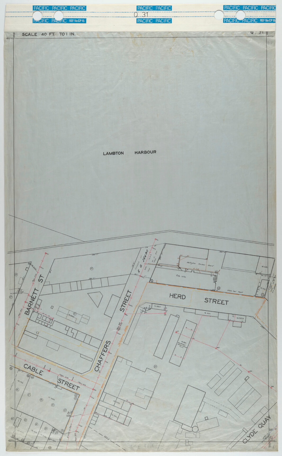 40 Foot to an Inch Record Sheet, sheet Q31