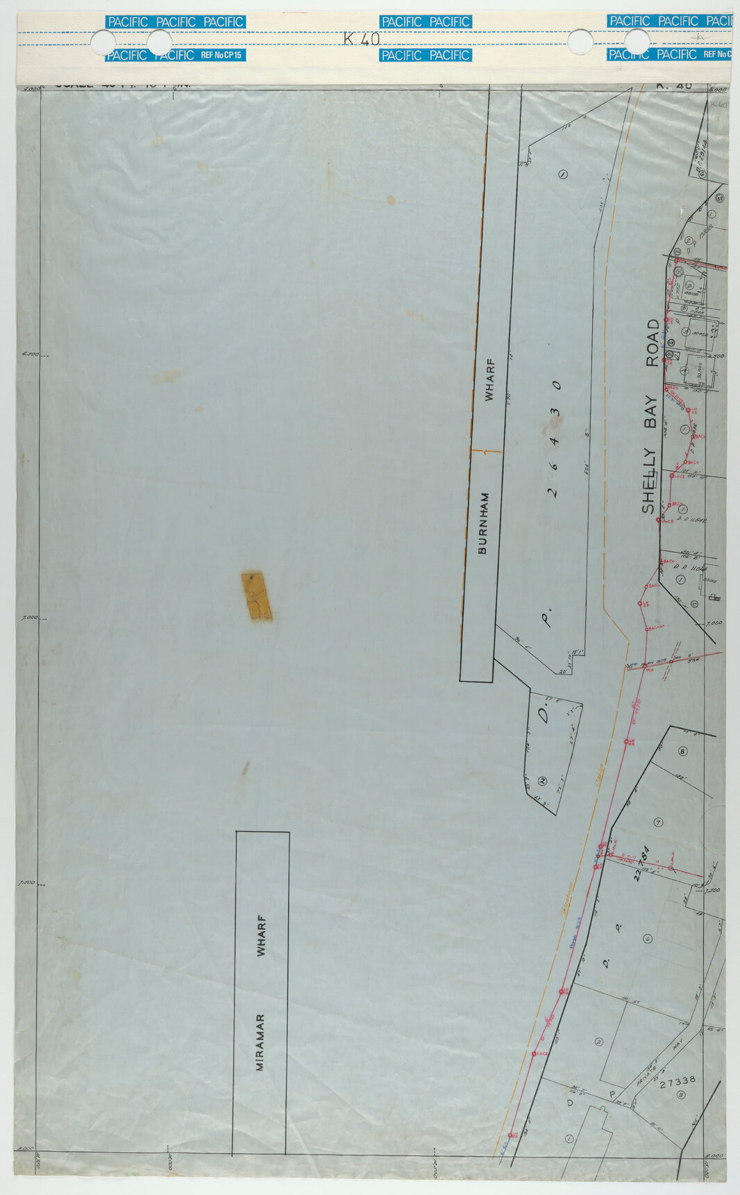 40 Foot to an Inch Record Sheet, sheet K40