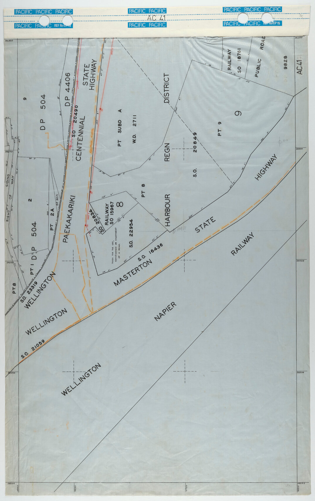 40 Foot to an Inch Record Sheet, sheet AC41