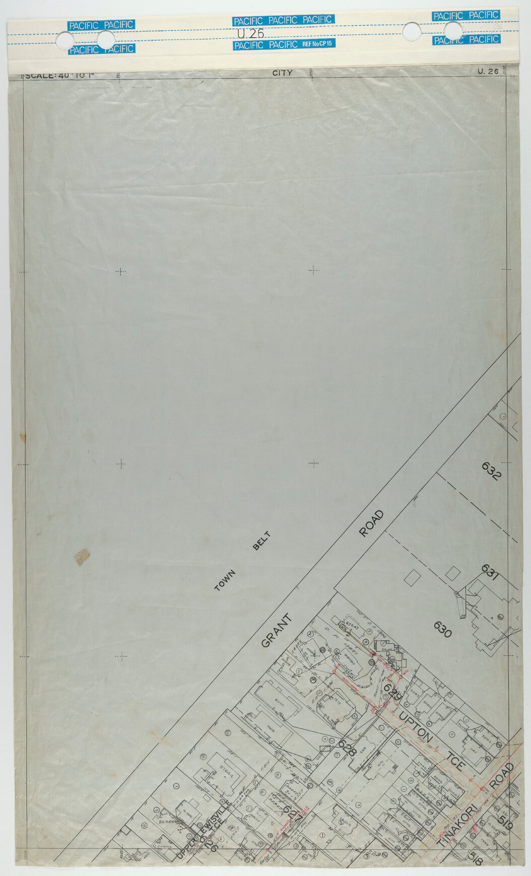 40 Foot to an Inch Record Sheet, sheet U26