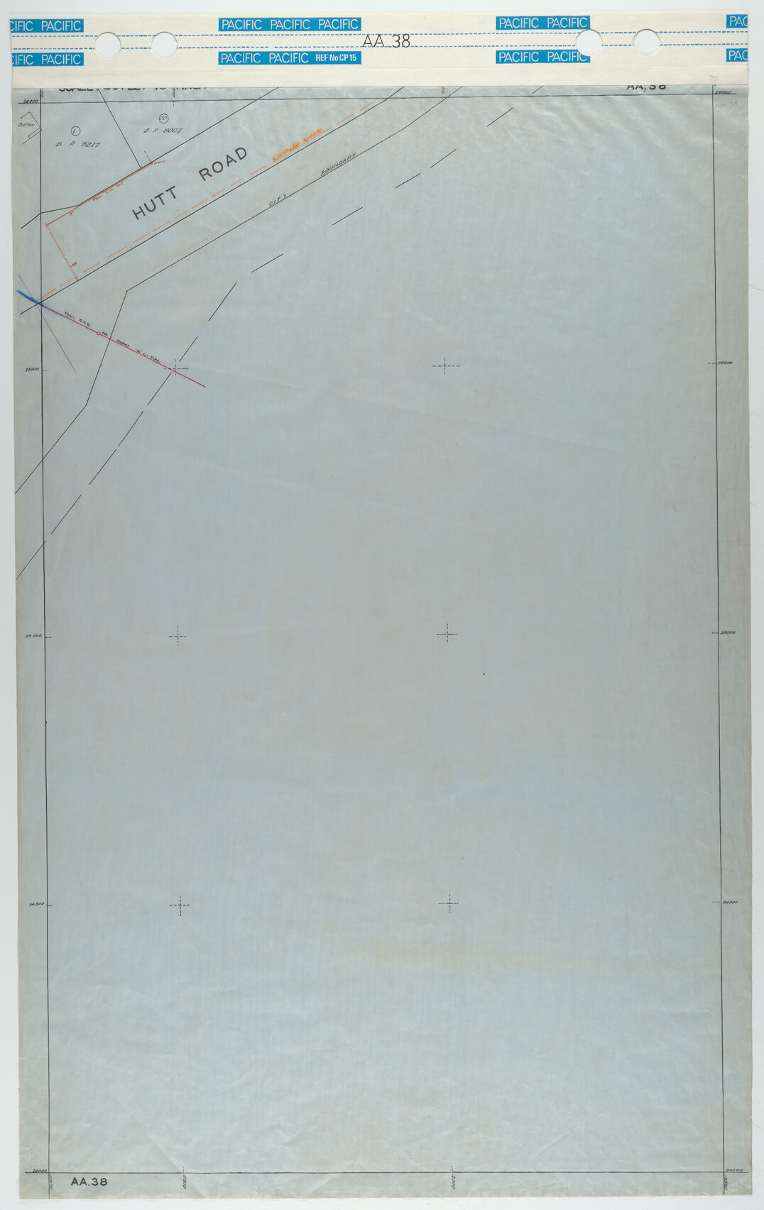 40 Foot to an Inch Record Sheet, sheet AA38