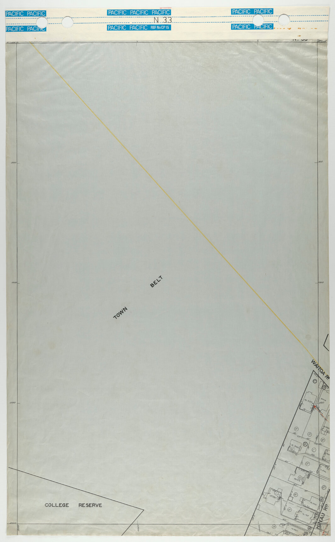 40 Foot to an Inch Record Sheet, sheet N33