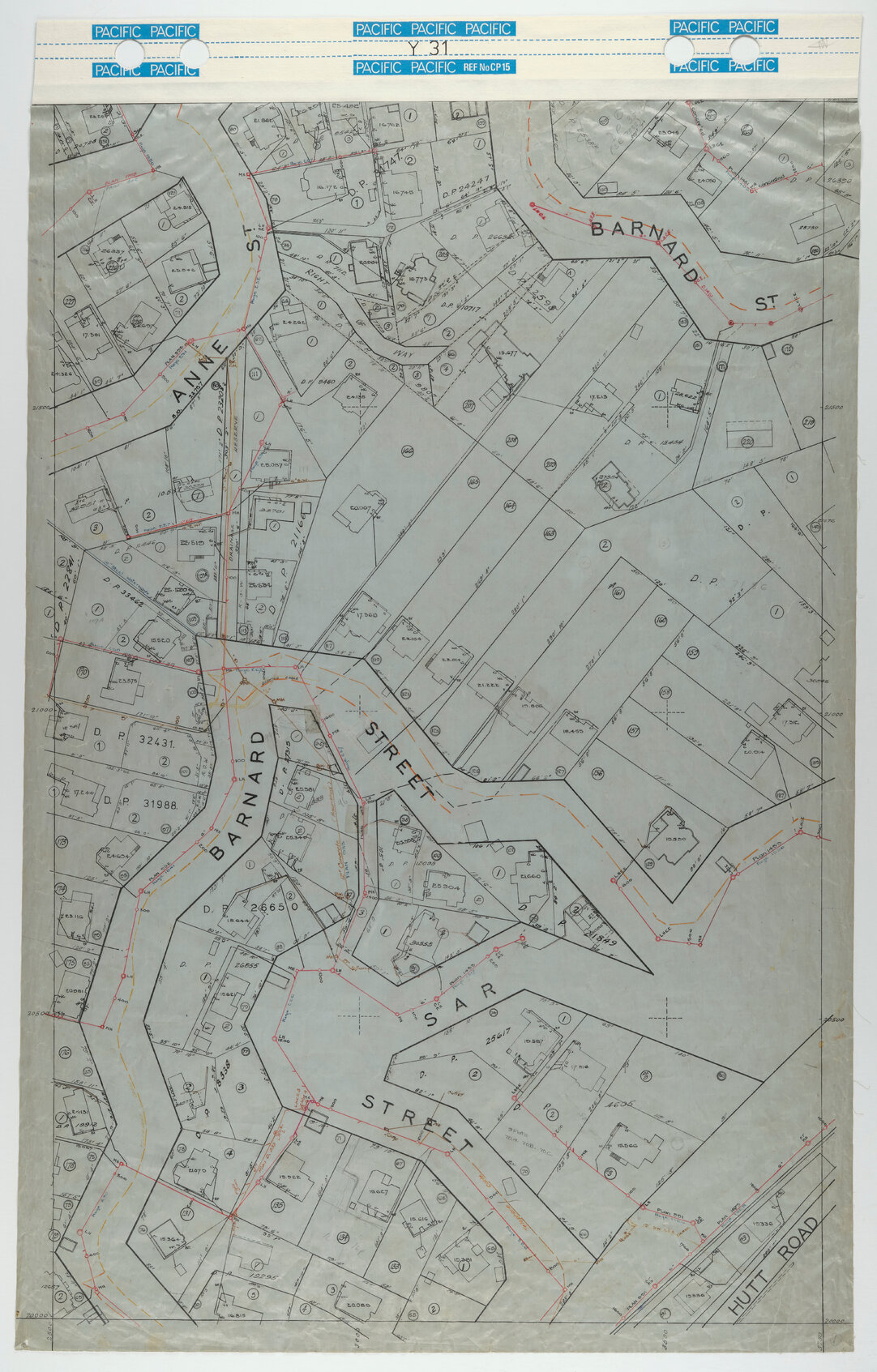 40 Foot to an Inch Record Sheet, sheet Y31
