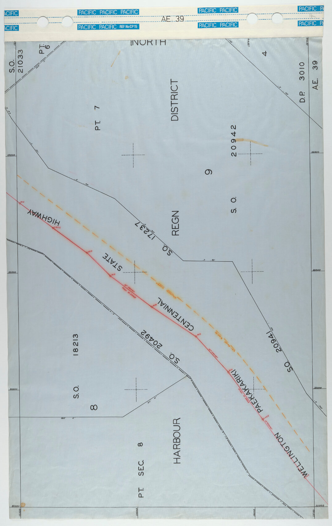 40 Foot to an Inch Record Sheet, sheet AE39