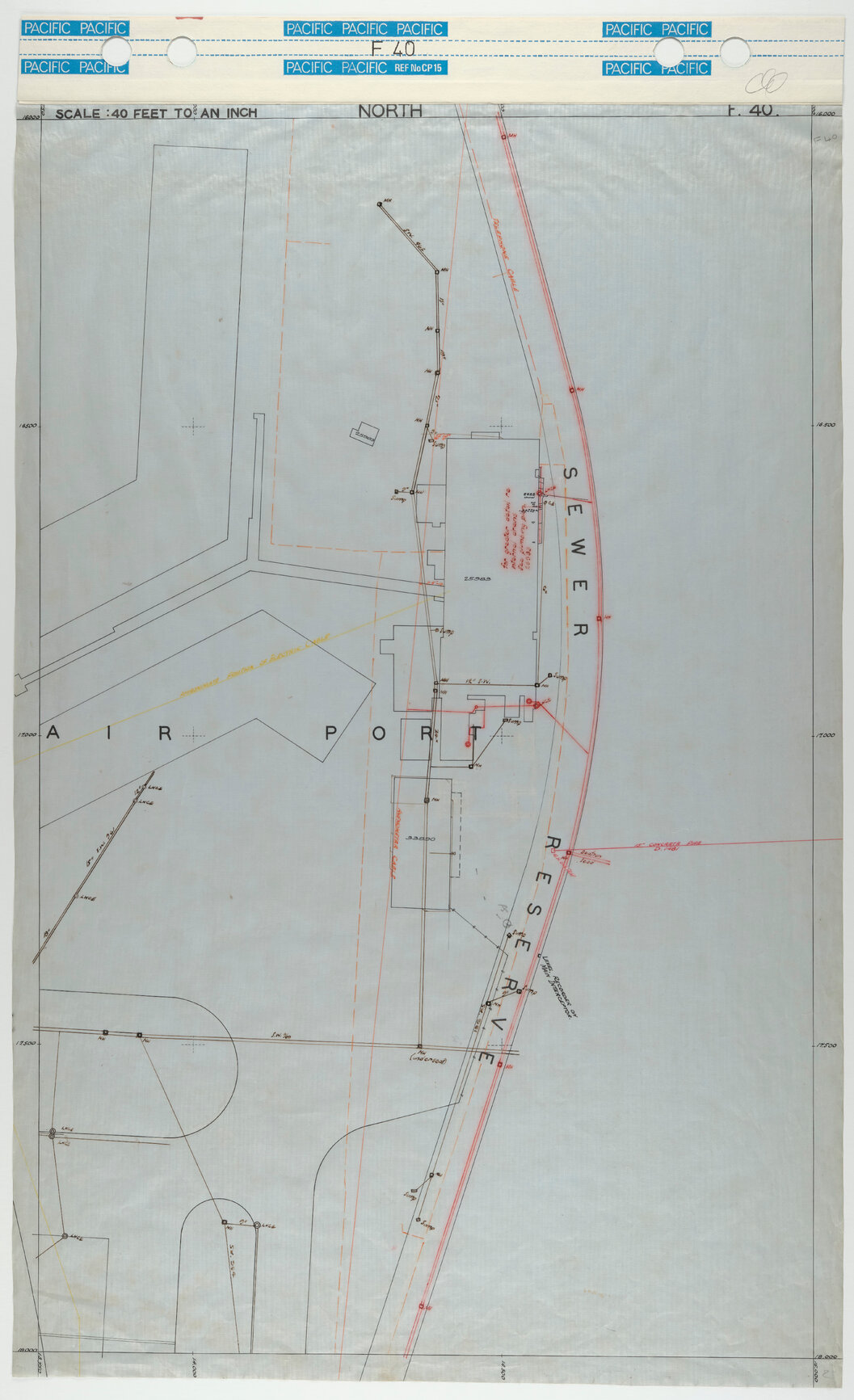 40 Foot to an Inch Record Sheet, sheet F40