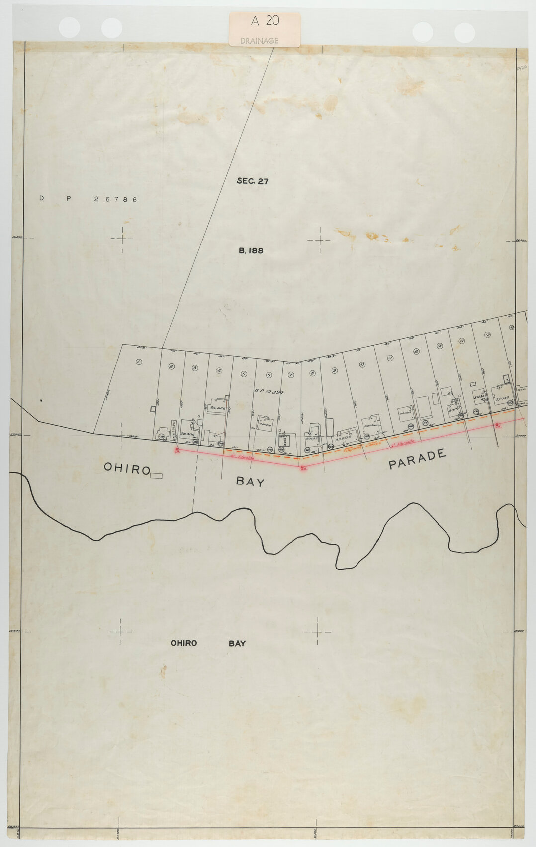40 Foot to an Inch Record Sheet, sheet A20