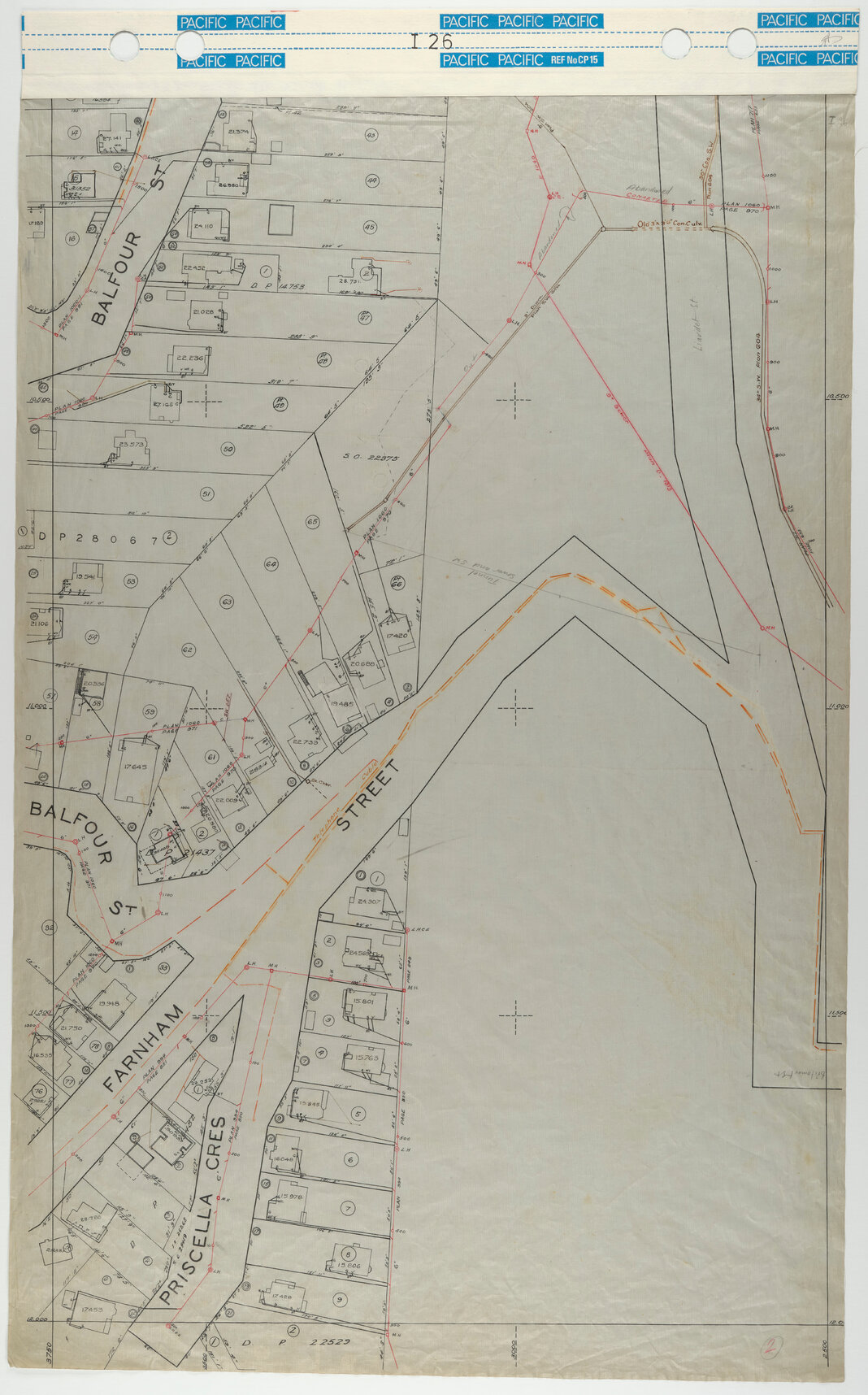 40 Foot to an Inch Record Sheet, sheet I26