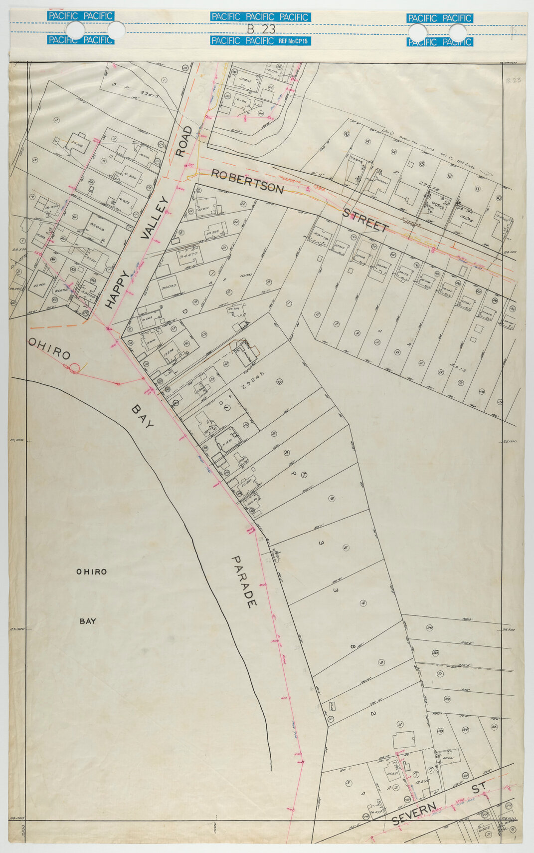 40 Foot to an Inch Record Sheet, sheet B23
