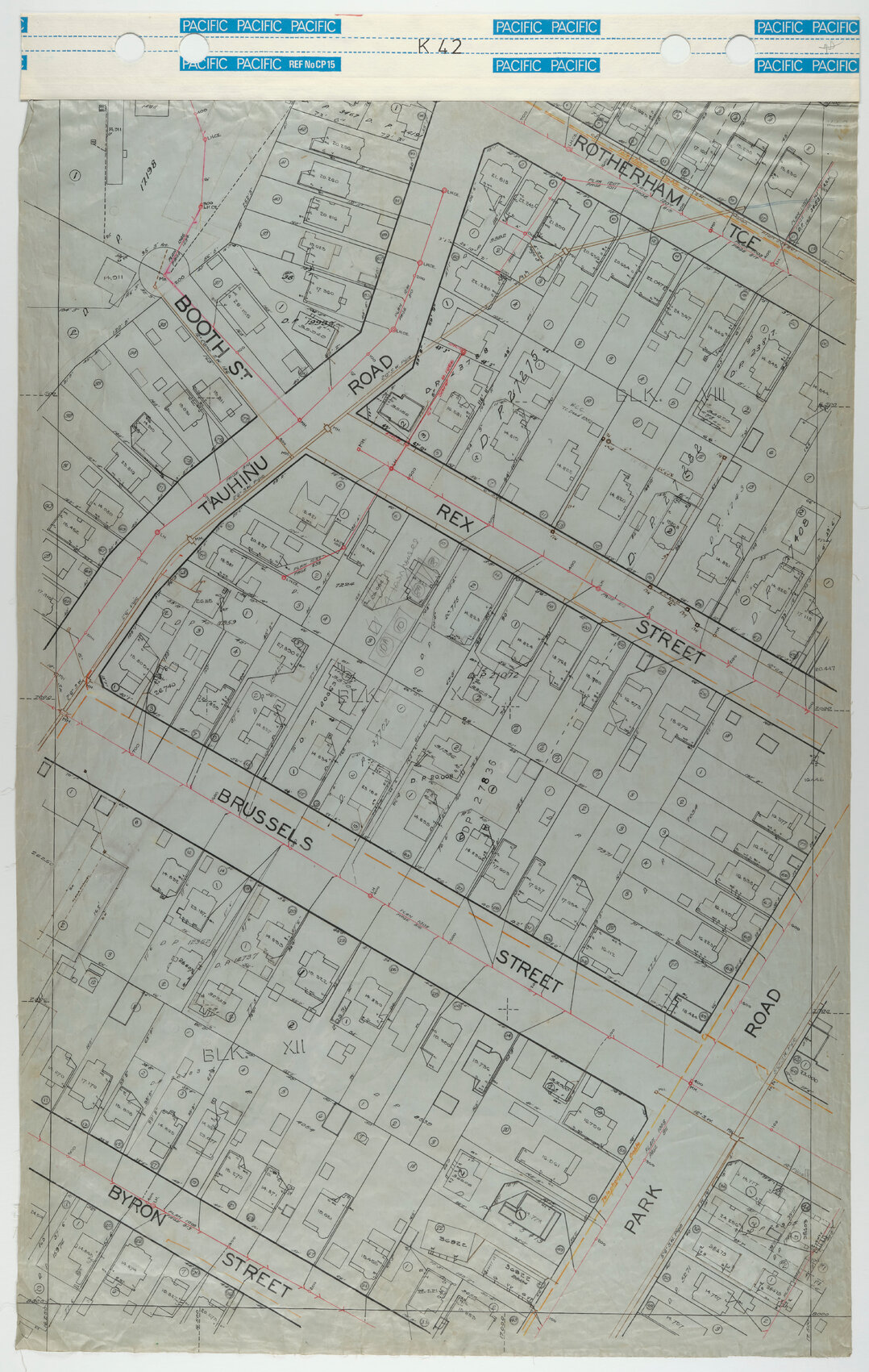 40 Foot to an Inch Record Sheet, sheet K42