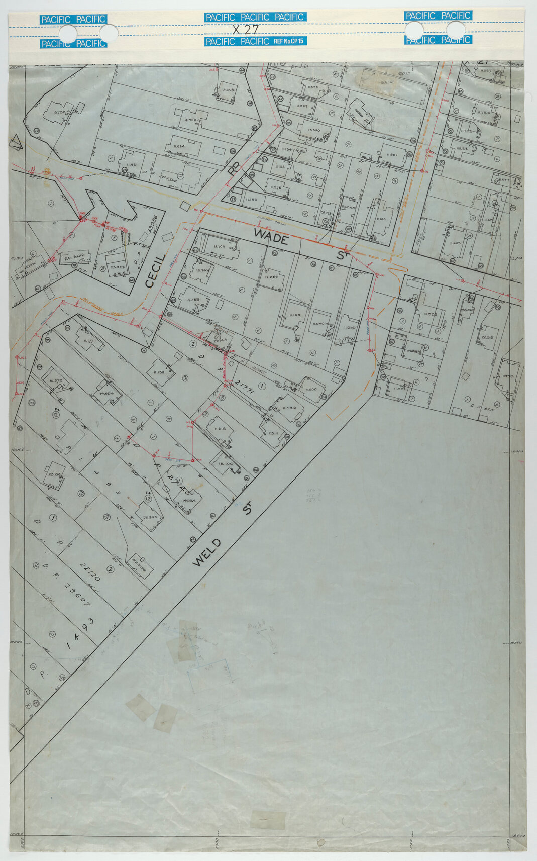 40 Foot to an Inch Record Sheet, sheet X27