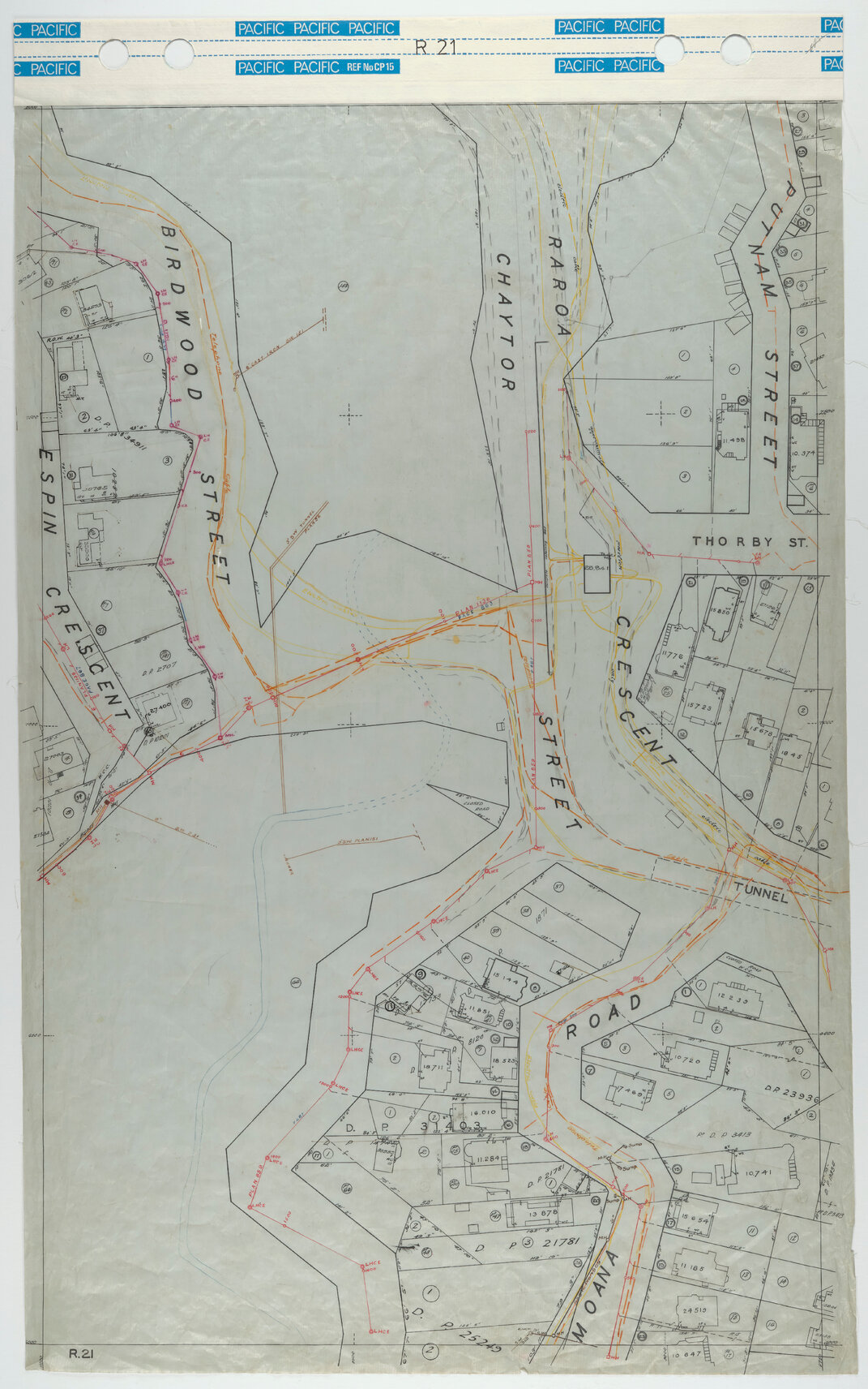 40 Foot to an Inch Record Sheet, sheet R21